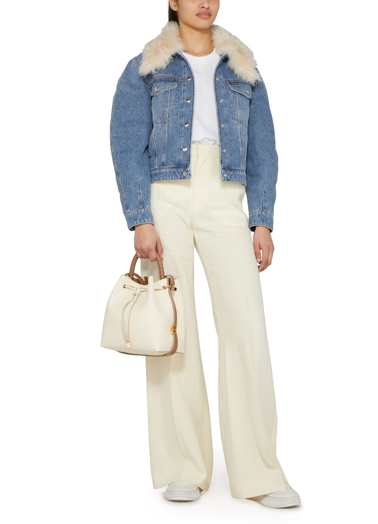 Chloe oc11z0525 Denim Jacket in Blue Size M / US 6-8 / IT 42-44 - 6 Thumbnail
