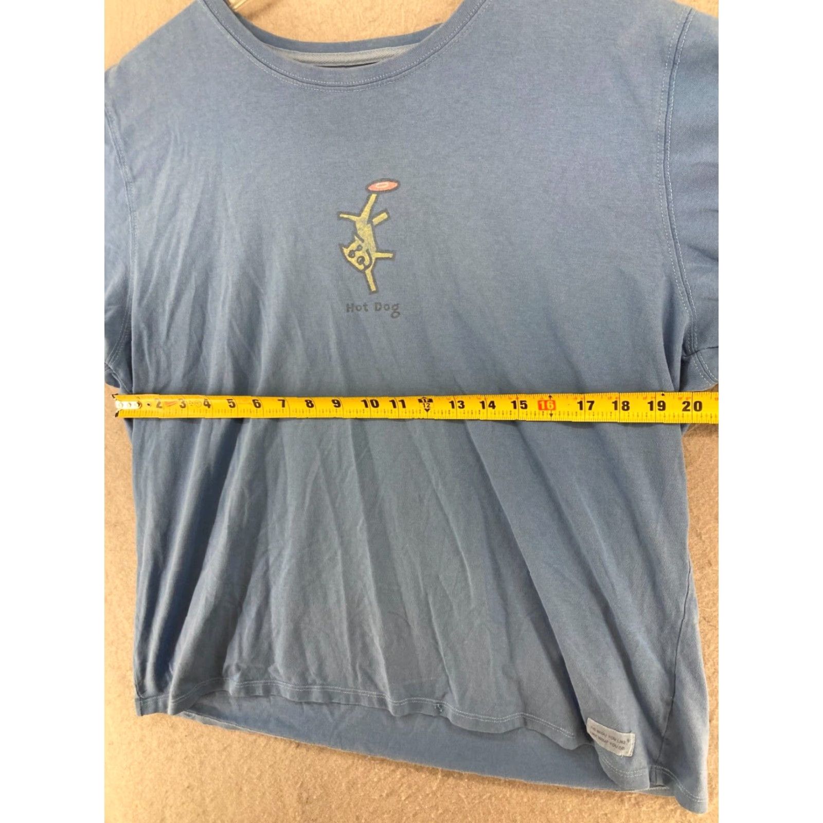 Life is Good Life Is Good Women's T-Shirt XL Blue Outdoor Hot Dog Frisbee Casual Crew Neck Short Sleeve Size XL / US 12-14 / IT 48-50 - 2 Thumbnail