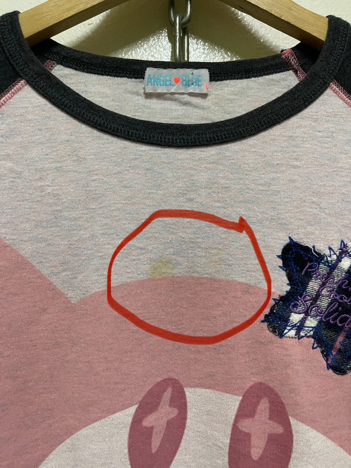 Angel Blue × Japanese Brand × Vintage Angel Blue Raglan T Shirt Size L / US 10 / IT 46 - 5 Thumbnail