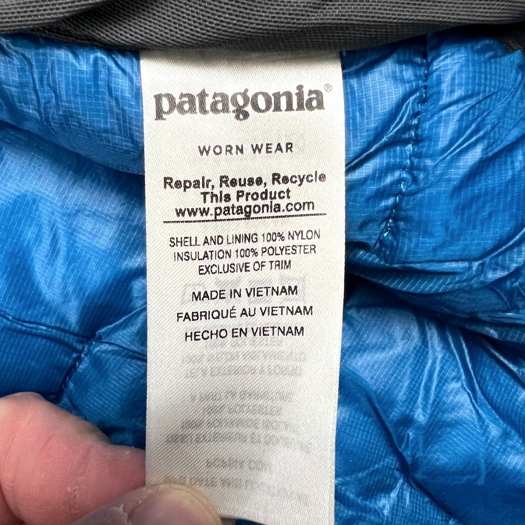 Patagonia Patagonia Micro Puff Storm Jacket H2NO Hood Zip XL Mens Blue Insulated Ski Snow Jacket Size US XL / EU 56 / 4 - 6 Thumbnail