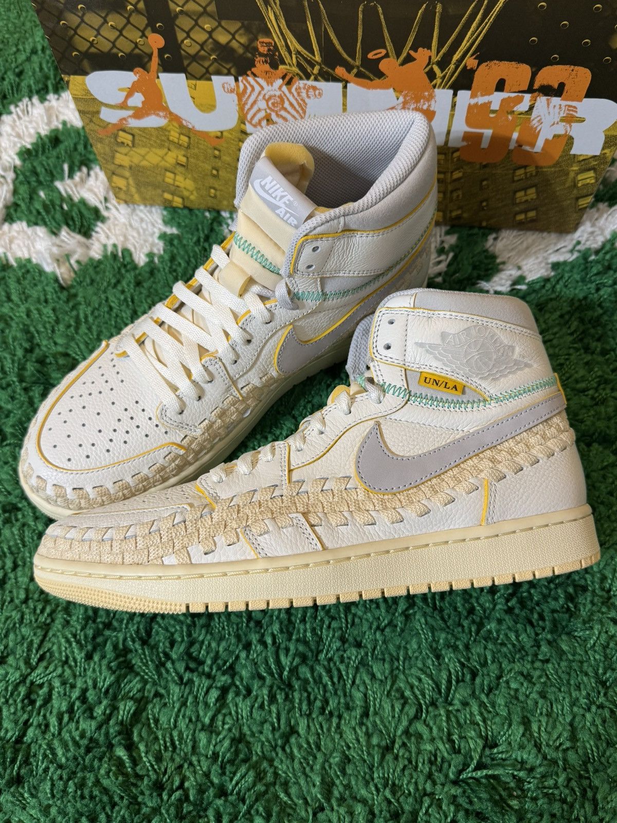 Union LA Jordan 1 High OG Union LA Bephies Beauty Supply Summer White Size US 10 / EU 43 - 1 Thumbnail