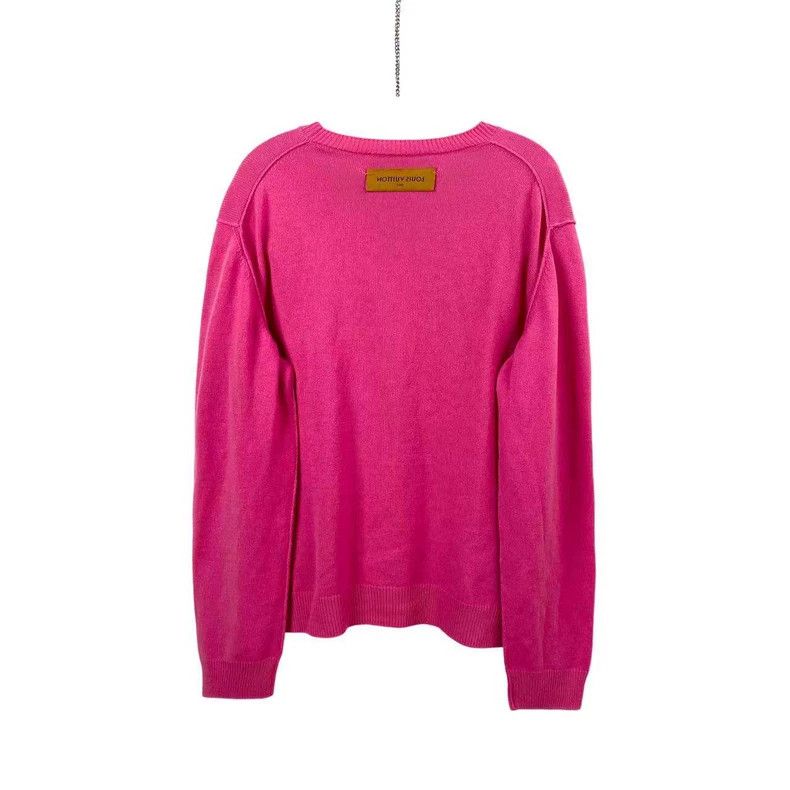 Louis Vuitton Louis Vuitton Cashmere rose logo sweater Size US XL / EU 56 / 4 - 2 Thumbnail