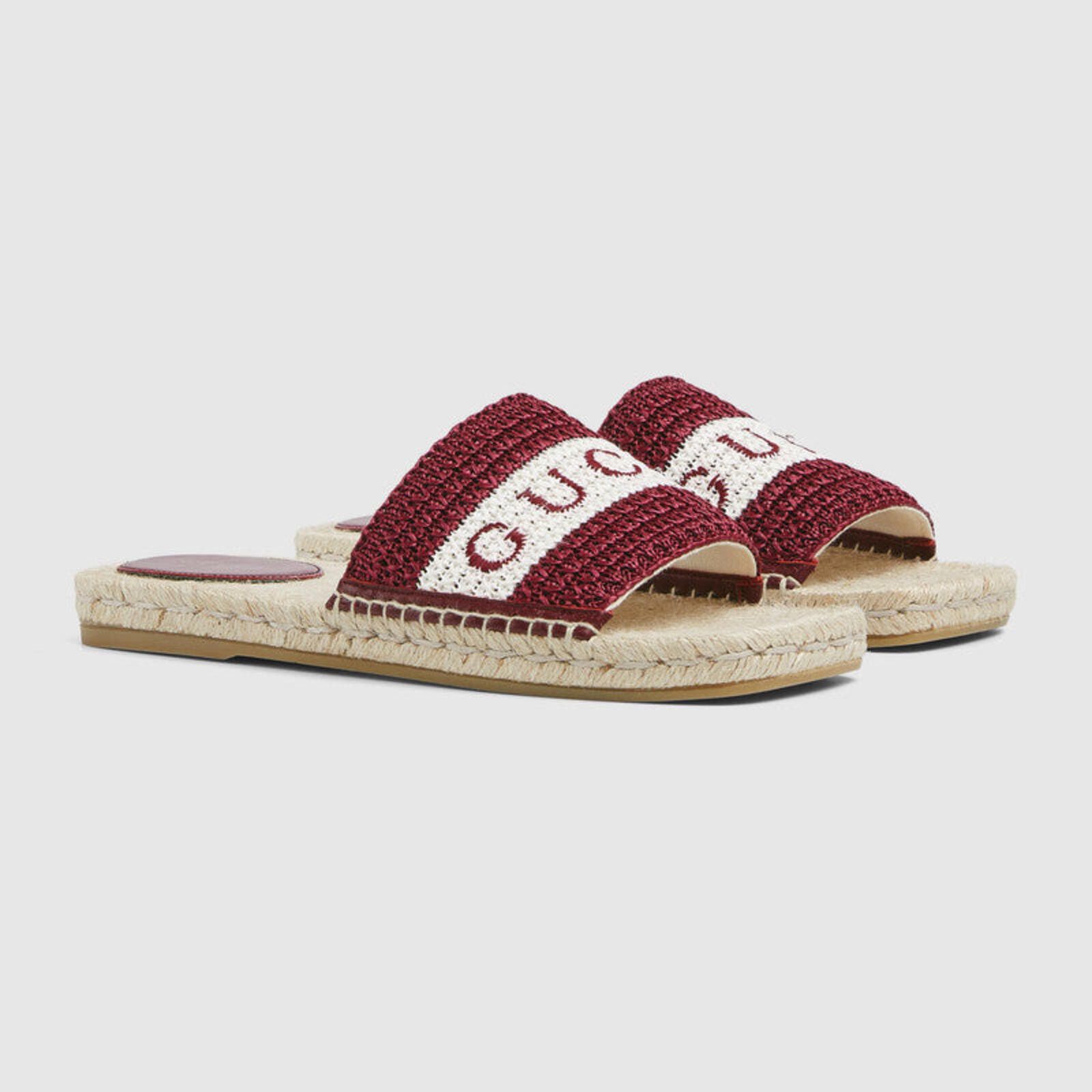 Gucci Gucci Web Logo Slide Sandals Size ONE SIZE - 2 Thumbnail