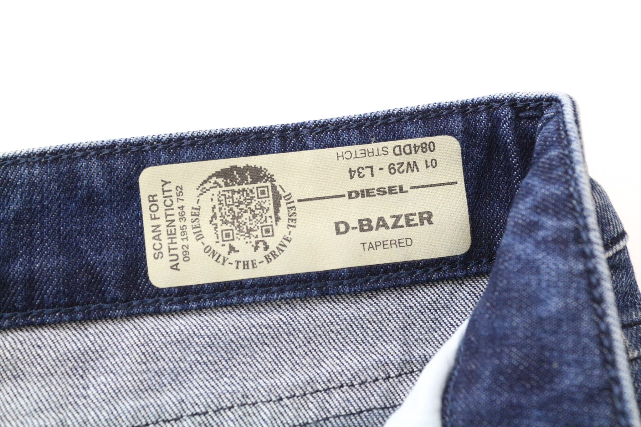 Diesel D-BAZER 084DD W29/L34 Distressed Stretch Jeans 74359 Size US 29 - 5 Thumbnail