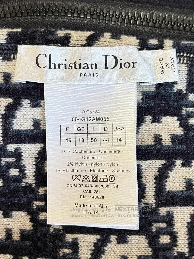Dior Dior Cashmere hooded sweatshirt coat Size US S / EU 44-46 / 1 - 8 Thumbnail