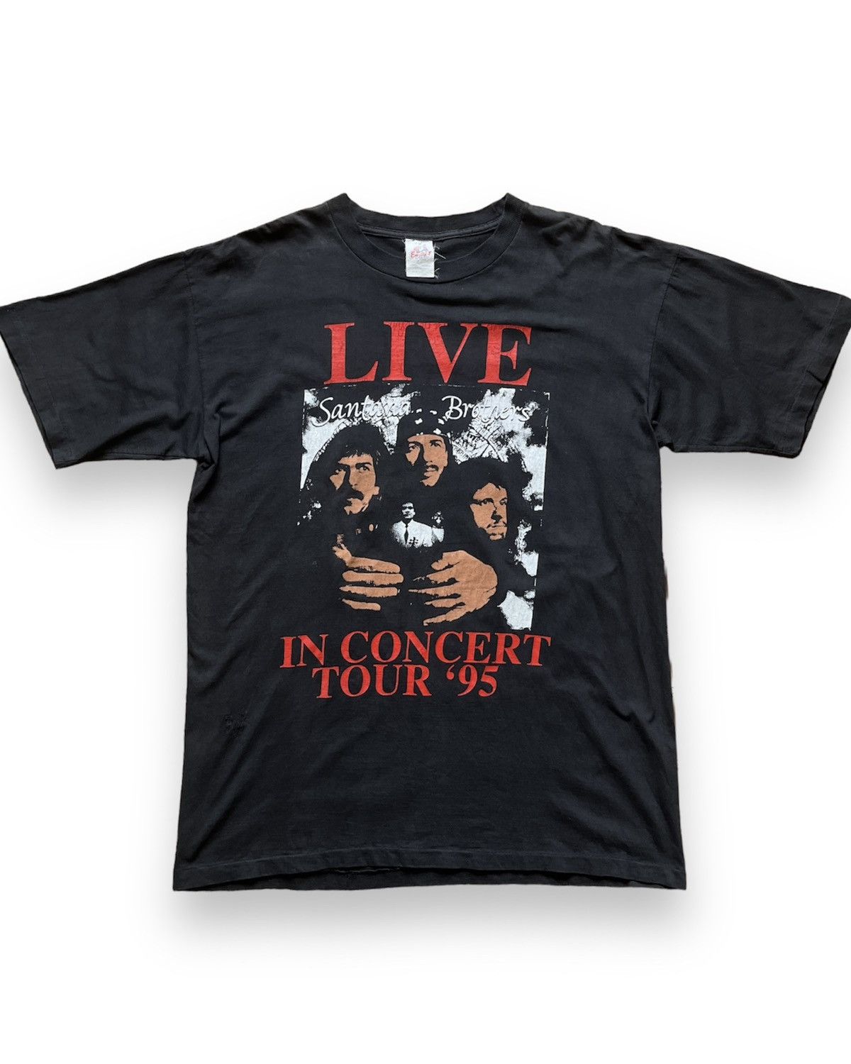 Band Tees × Vintage Rock Santana Brothers In Concert Tour 95 TShirt Size US L / EU 52-54 / 3 - 1 Thumbnail