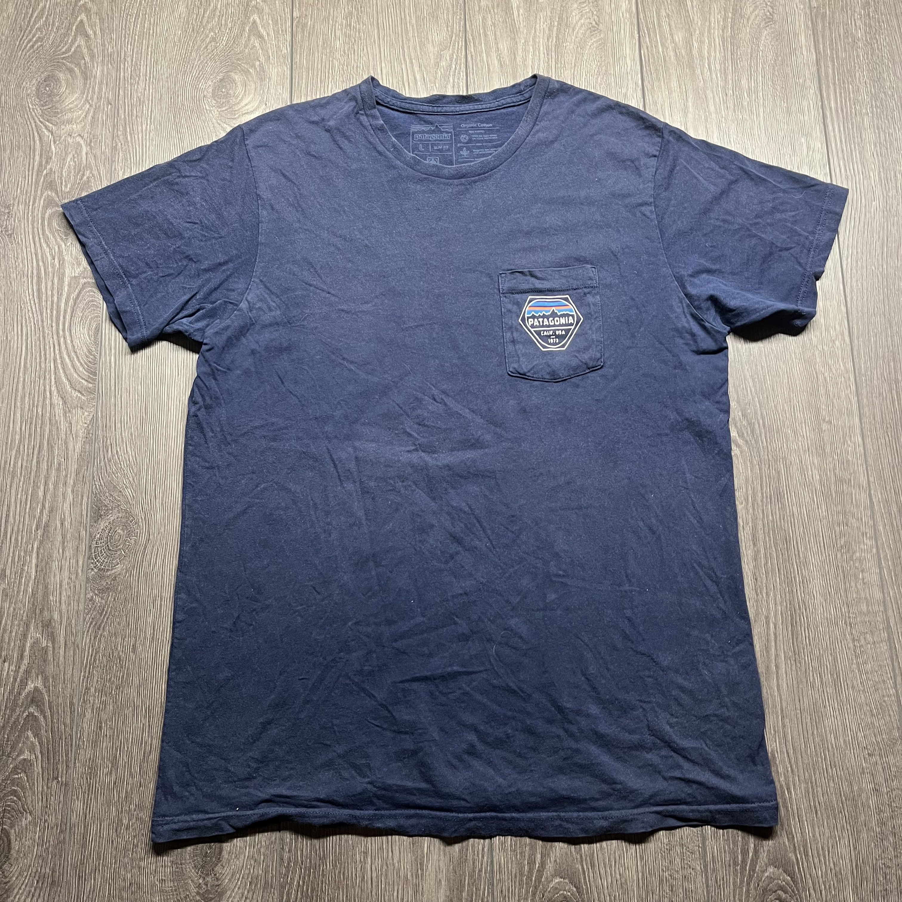 Patagonia Patagonia Hiking Outdoors T Shirt Blue Slim Large Size US L / EU 52-54 / 3 - 3 Thumbnail