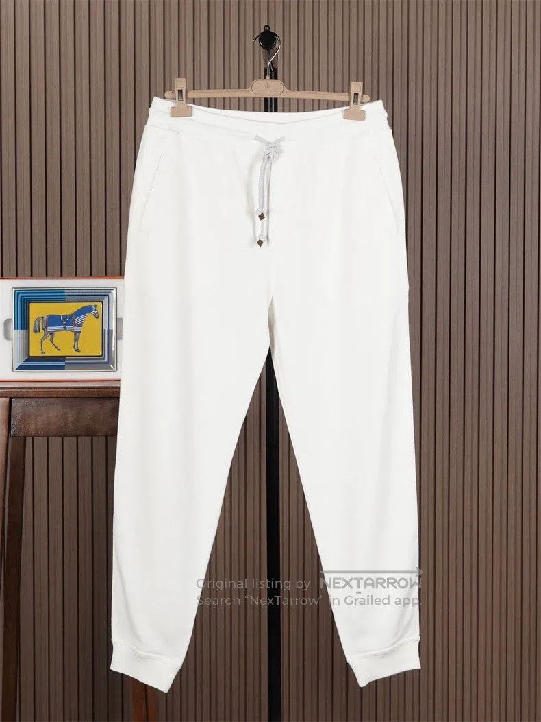 Brunello Cucinelli Brunello Cucinelli Cotton Linen Blended Sports Casual Pant Size US 36 / EU 52 - 1 Thumbnail