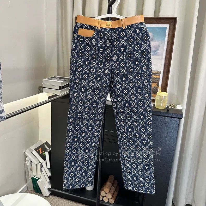 Louis Vuitton Louis Vuitton 1854 Collection Patchwork Leather Jeans Size US 36 / EU 52 - 1 Thumbnail