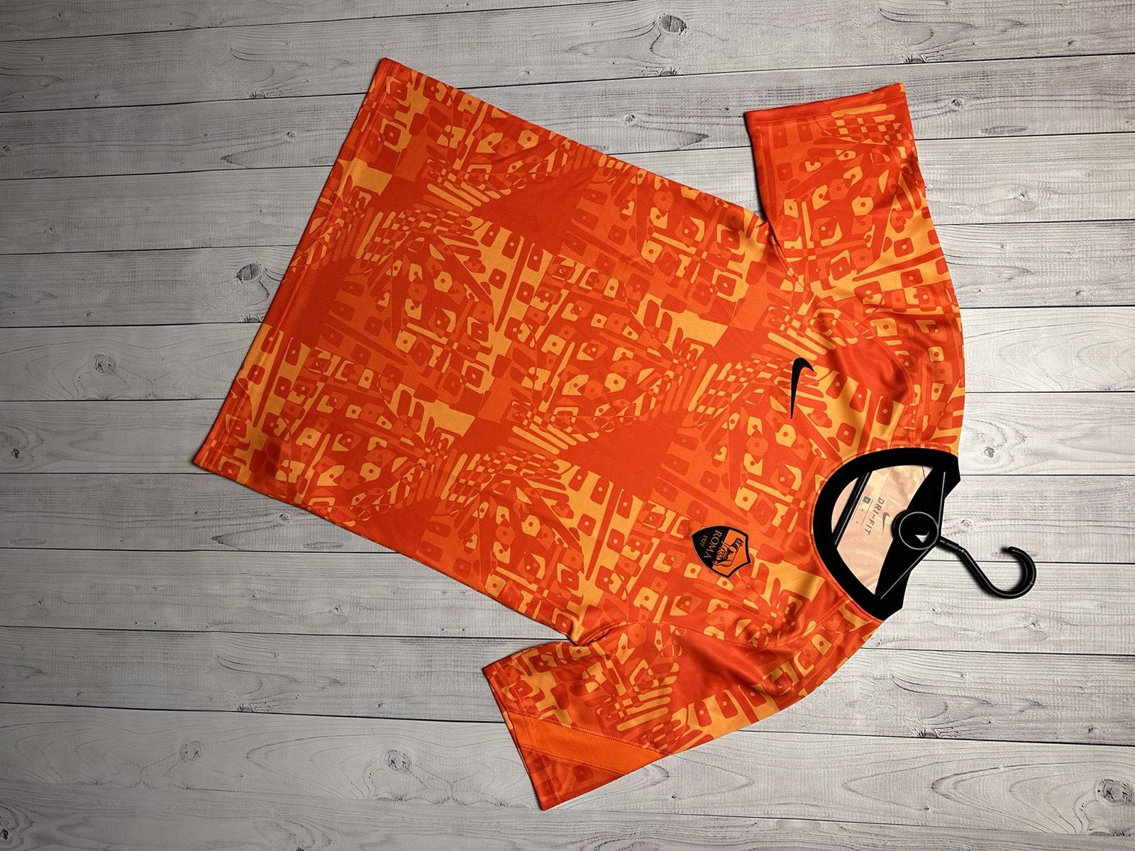 Nike AS Roma soccer jersey rare orange size M