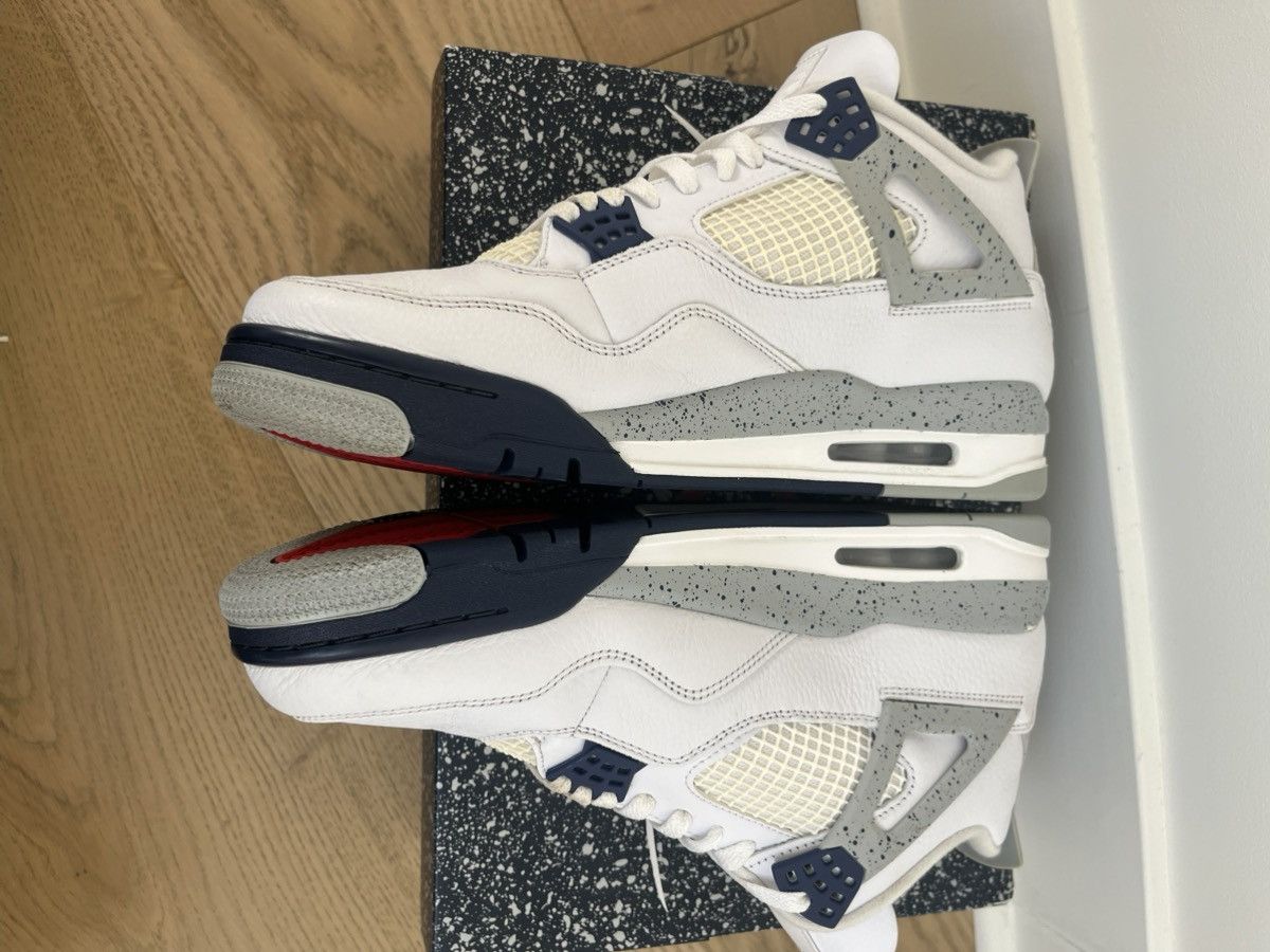 Nike Jordan 4 Midnight Navy Size US 12 / EU 45 - 3 Thumbnail