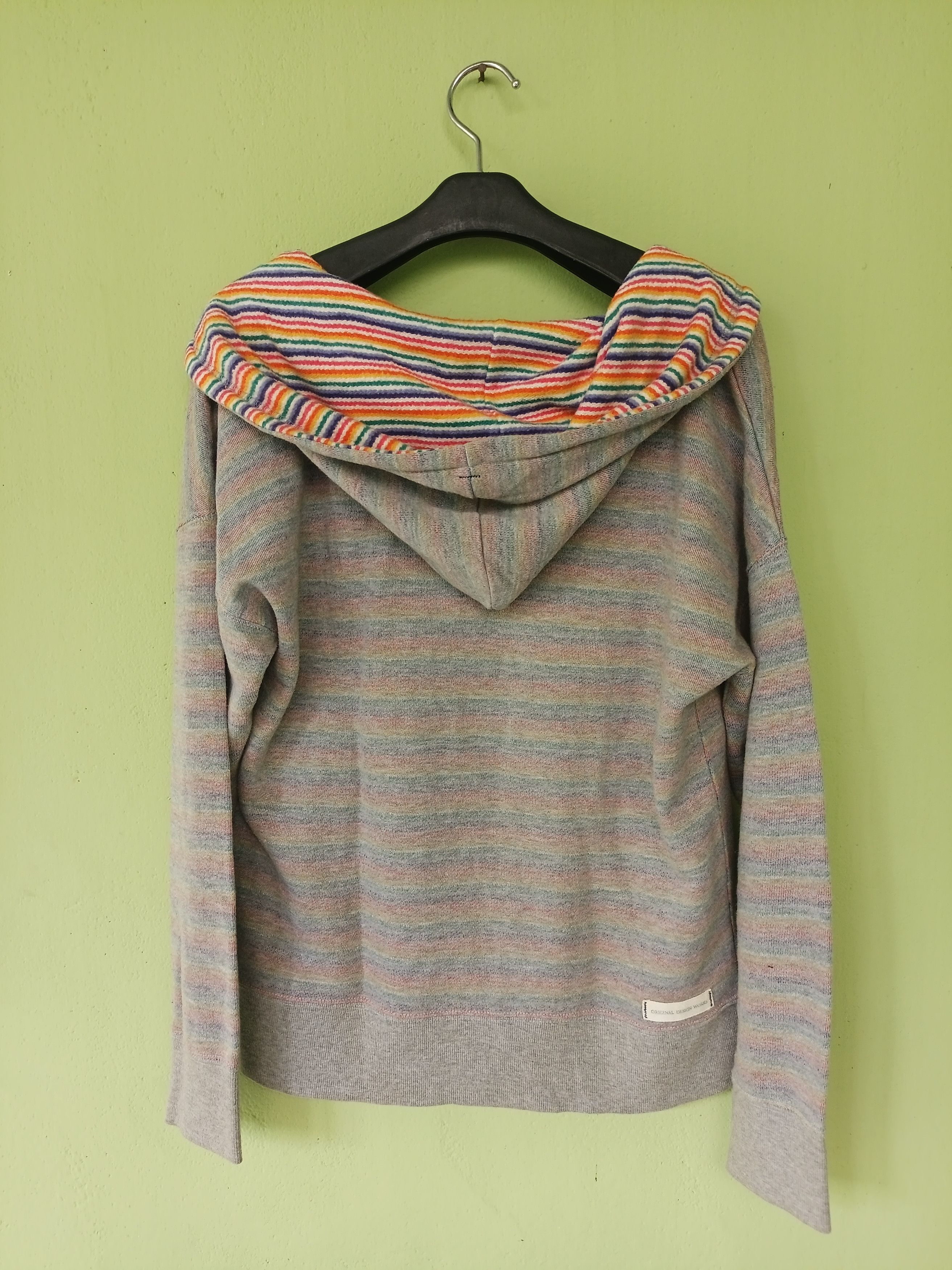 If Six Was Nine × Japanese Brand Vintage & Relax UNDER WRAPS Striped Rainbow Zipper Hoodie Size US M / EU 48-50 / 2 - 20 Thumbnail