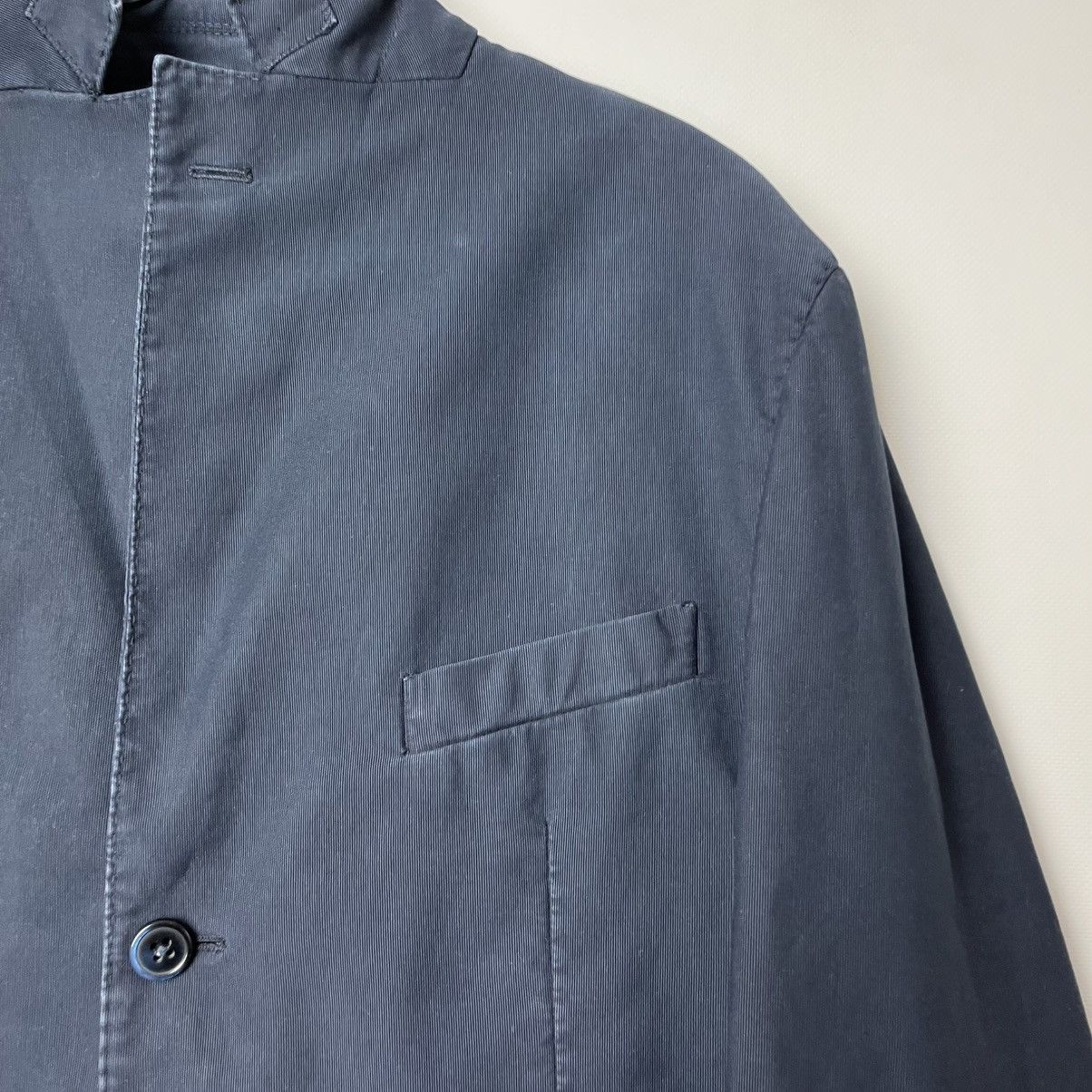 L.B.M. 1911 L.B.M. 1911 Navy Workwear-Inspired Blazer – Stand Collar Size 50L - 4 Thumbnail