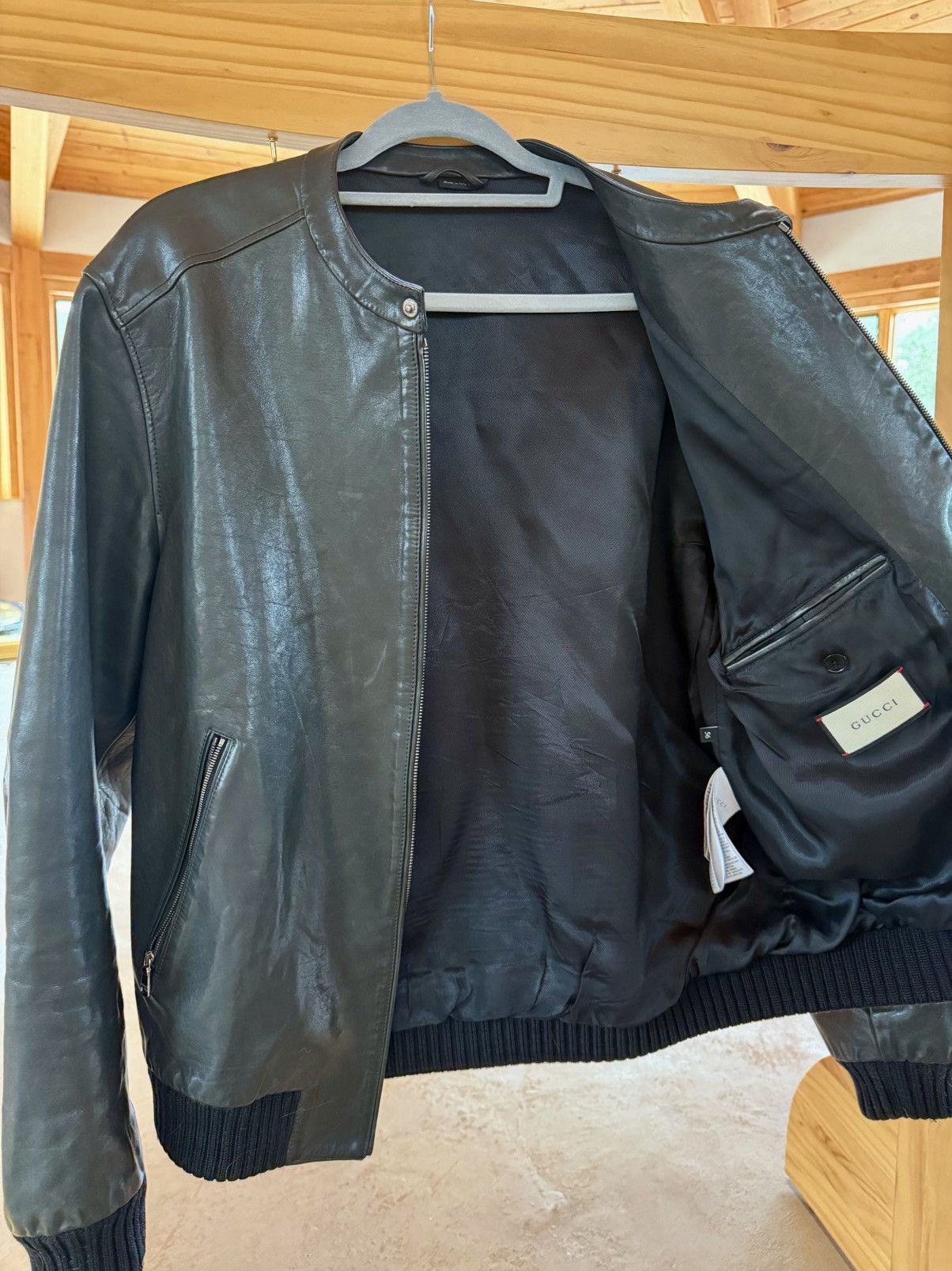 Gucci Gucci leather jacket Size US XL / EU 56 / 4 - 3 Thumbnail