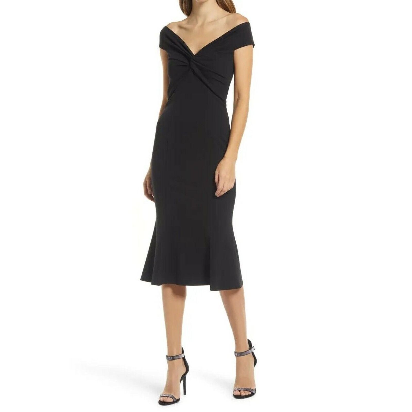 The Unbranded Brand Katie May Women Off The Shoulder Cocktail Midi Dress Size M Size M / US 6-8 / IT 42-44 - 1 Thumbnail