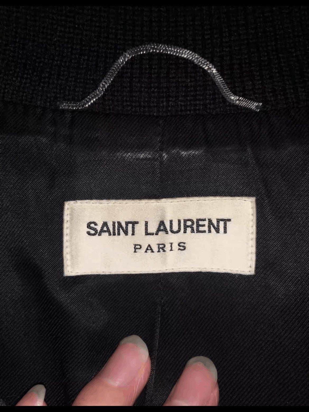 Saint Laurent Paris Sz 46 Saint Laurent Paris by Hedi 14AW Teddy Jacket-2508 Size US S / EU 44-46 / 1 - 6 Thumbnail