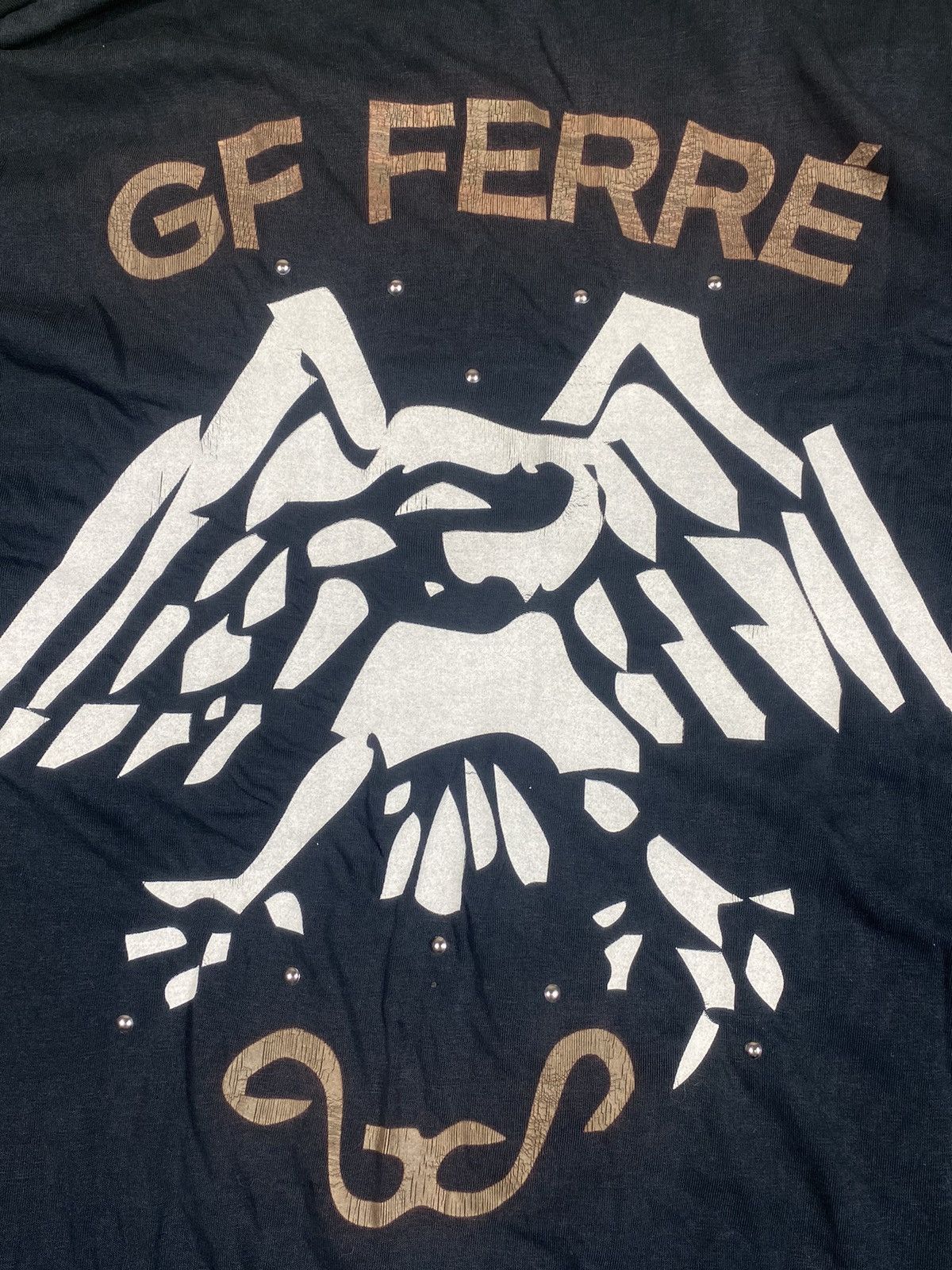 GF Ferre Vintage Y2K GF Ferre long sleeve tee streetwear big logo Size US L / EU 52-54 / 3 - 8 Thumbnail