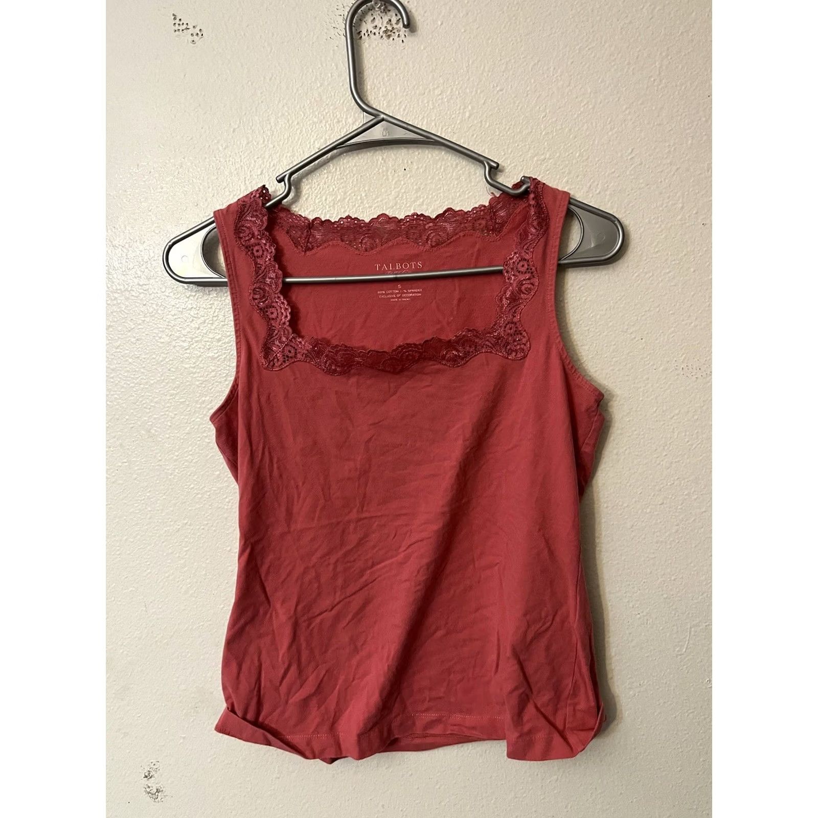 Talbots Talbots Tank Women Pink Small Cotton Knit Studio Basic Vintage: No Size S / US 4 / IT 40 - 2 Thumbnail
