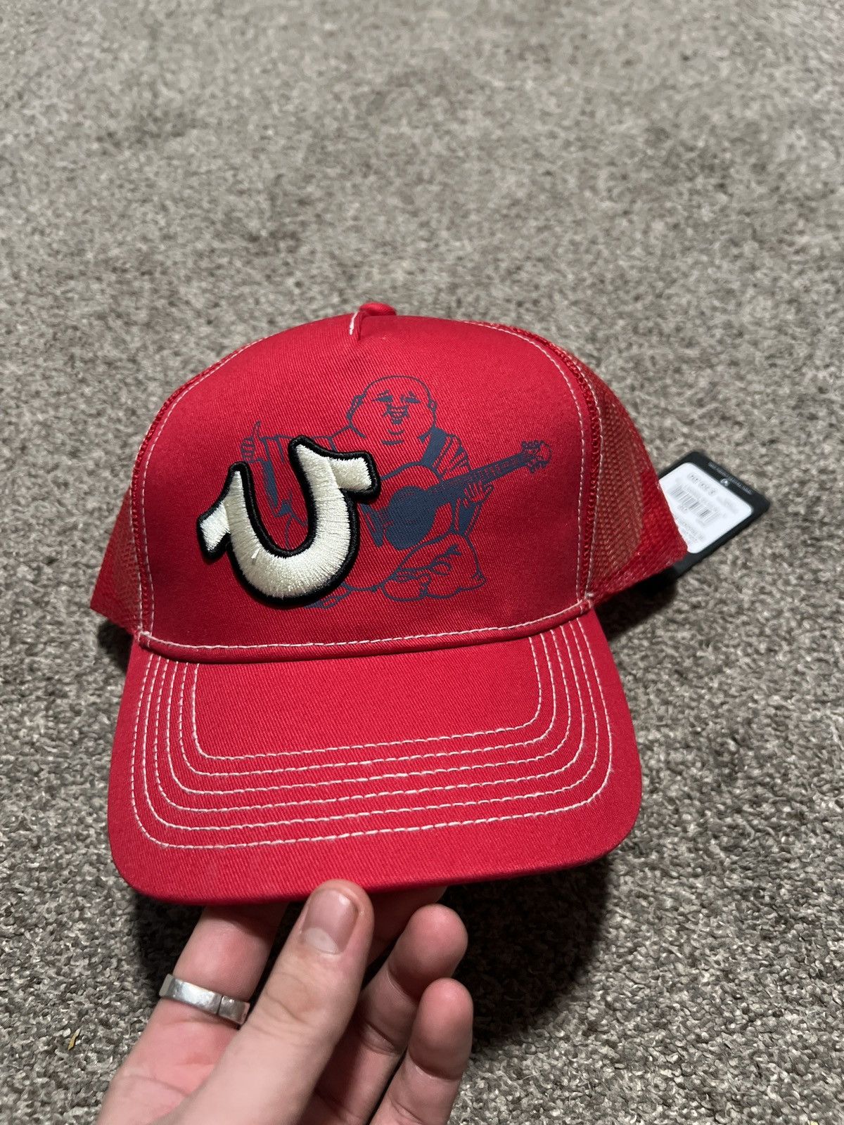 True Religion Buddha Trucker Hat