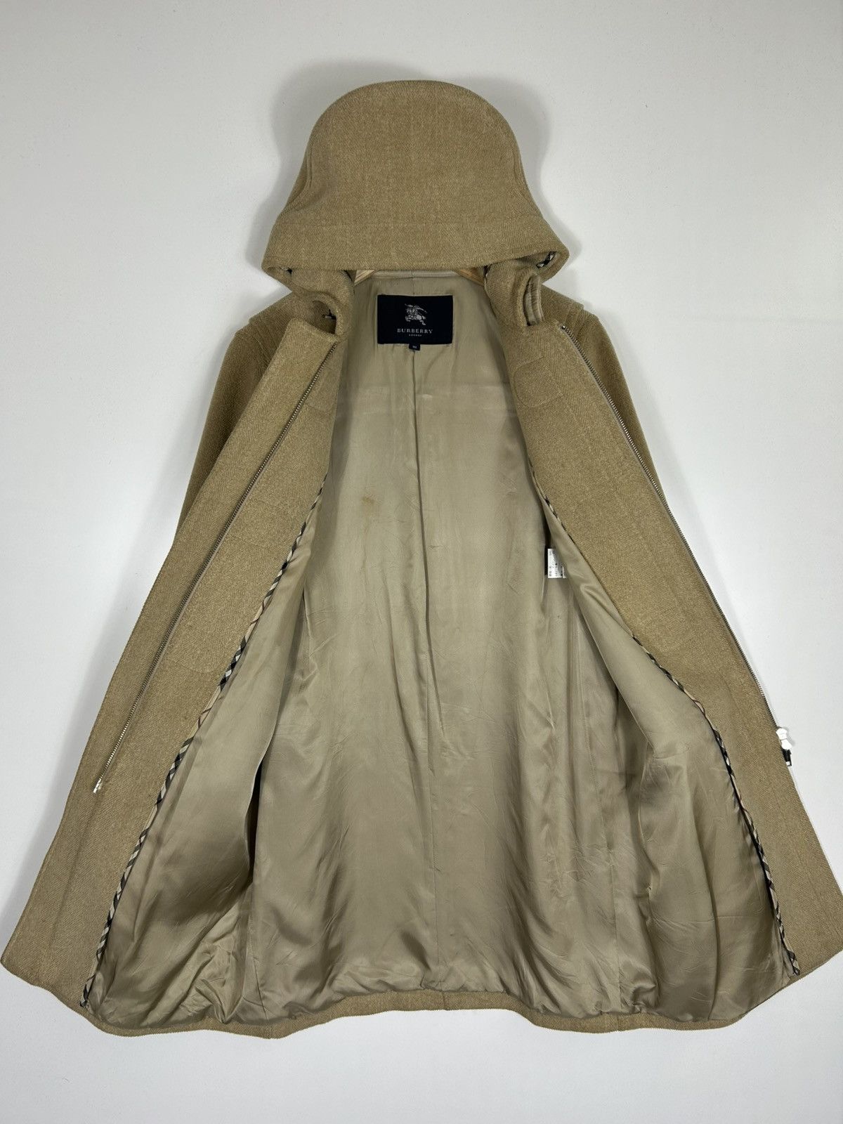 Burberry Burberry London Hooded Wool Coat Camel Beige Women’s Size 38 Size XS / US 0-2 / IT 36-38 - 11 Thumbnail