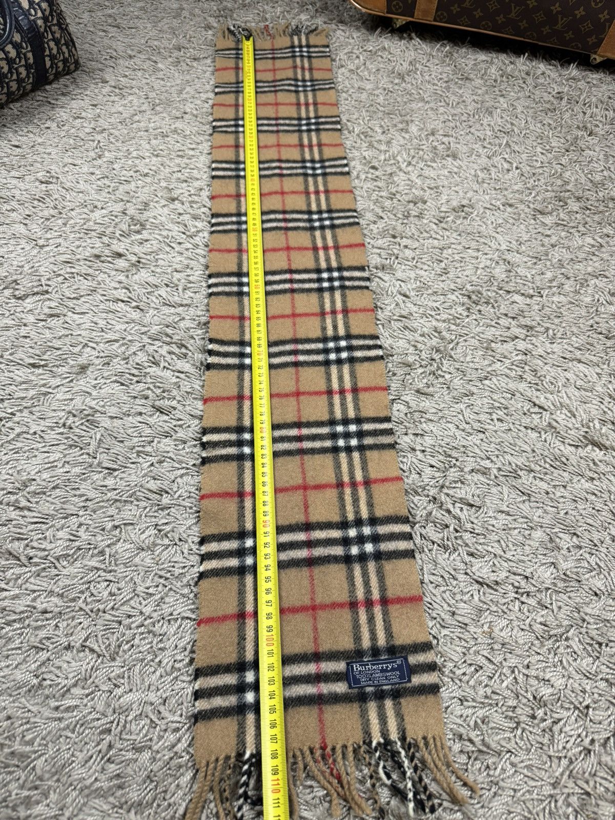 Burberry Vintage wool scarf Burberry’s 90s original luxury item Size ONE SIZE - 4 Thumbnail