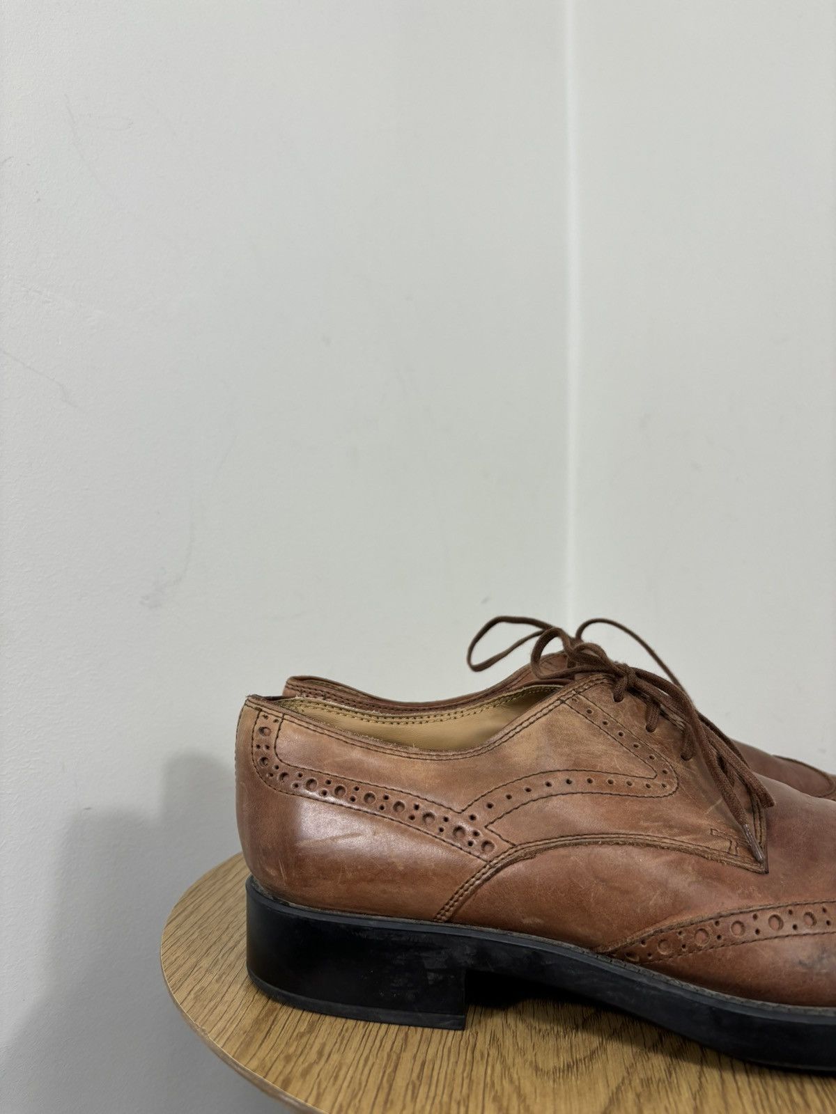 Tod's Tod’s Men’s Brown Lace-Up Formal Leather Oxford Brogue Shoes Size US 9 / EU 42 - 3 Thumbnail