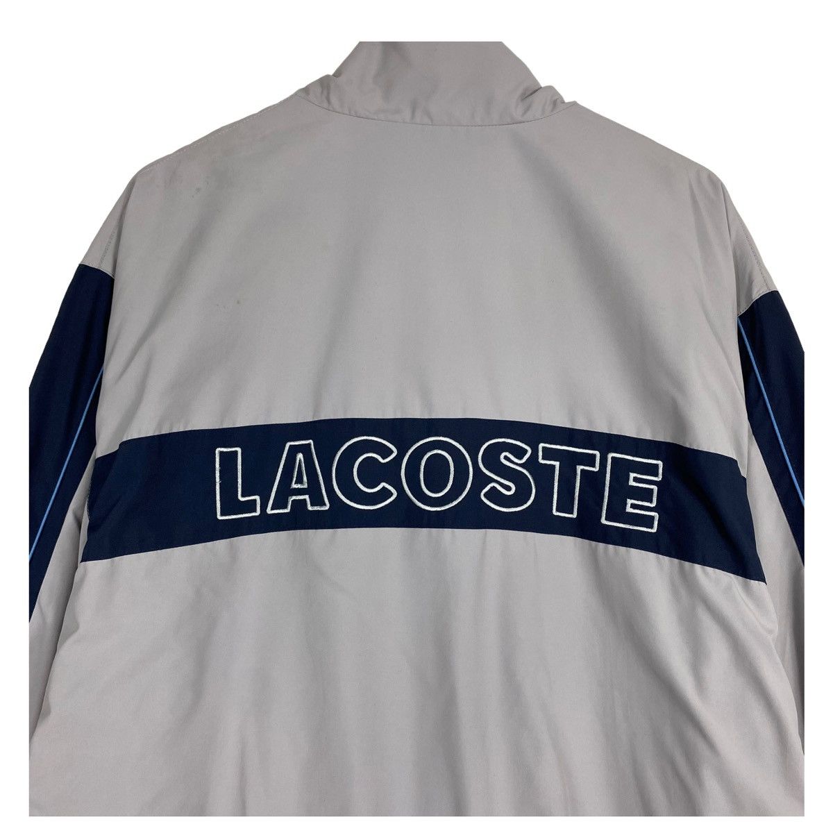 Japanese Brand × Lacoste 💥LACOSTE BIG LOGO STRIPED SPORT WINDBREAKER JACKET Size US L / EU 52-54 / 3 - 10 Thumbnail