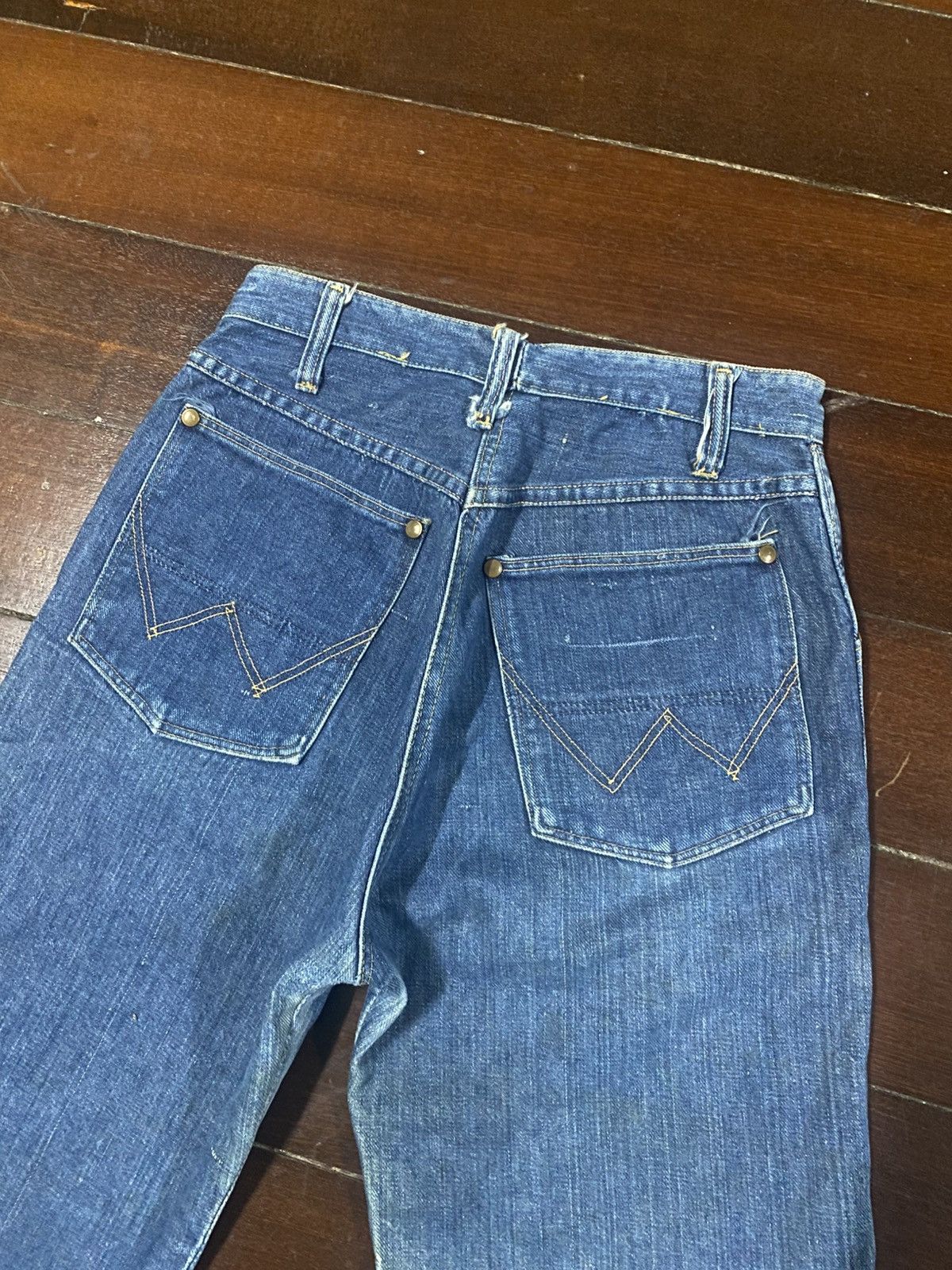 Vintage Vintage 40s 50’s Wrangler distressed rework Denim Pants Size US 28 / EU 44 - 15 Thumbnail