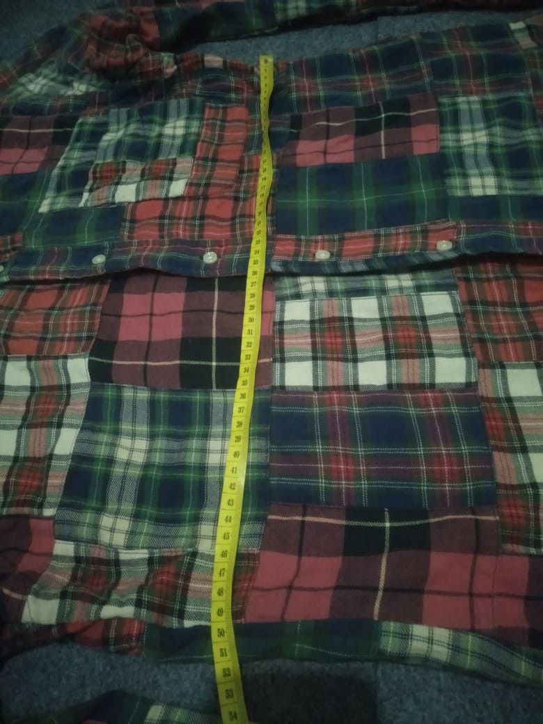 Polo Ralph Lauren × Ralph Lauren × Vintage Ralph Lauren Patchwork Plaid Flannel Shirt Size US L / EU 52-54 / 3 - 10 Thumbnail