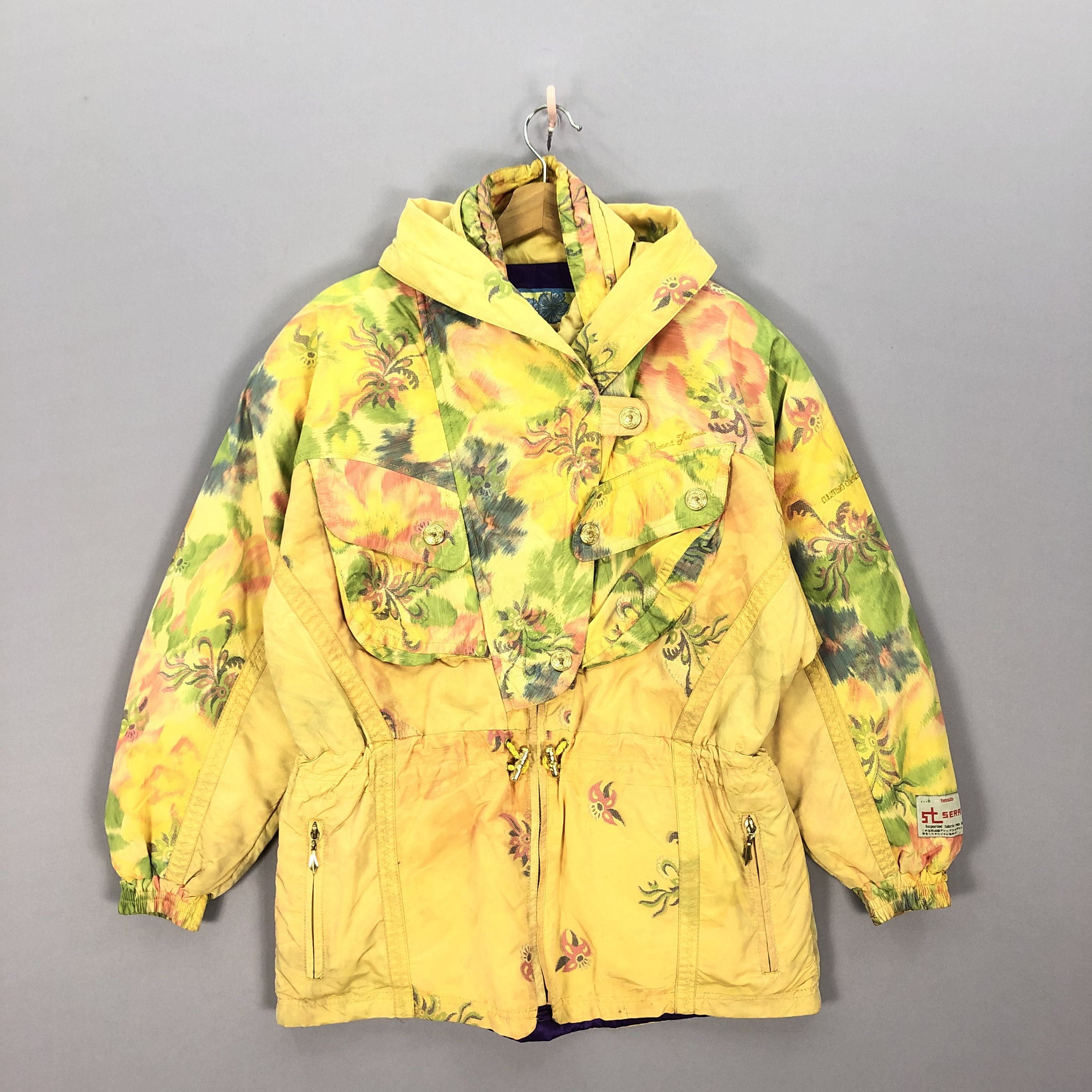 Japanese Brand × Vintage Vintage 90s In Full Flower Donna Franca Puffer Ski Jackets Size US L / EU 52-54 / 3 - 2 Thumbnail