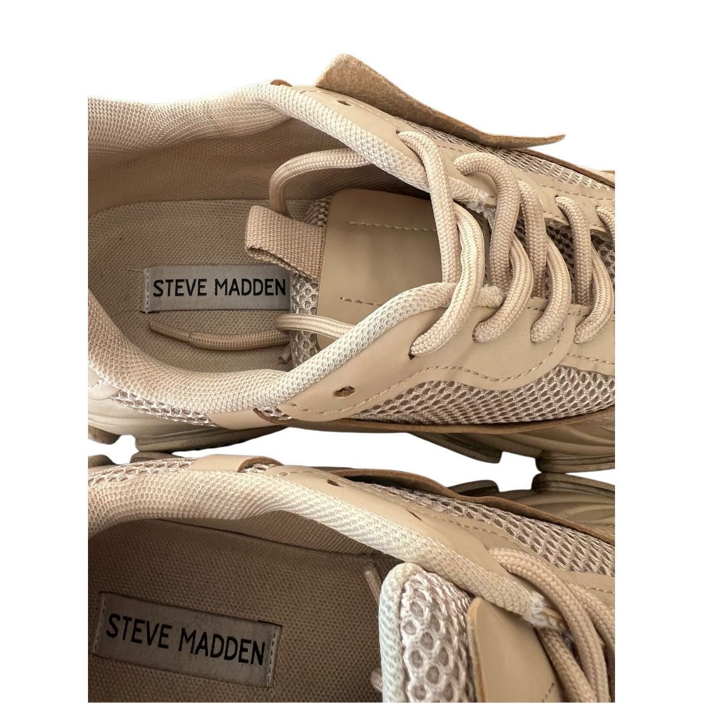 Steve Madden Steve Madden Possession chunky lace-up sneakers in tan size Size US 8.5 / IT 38.5 - 5 Thumbnail