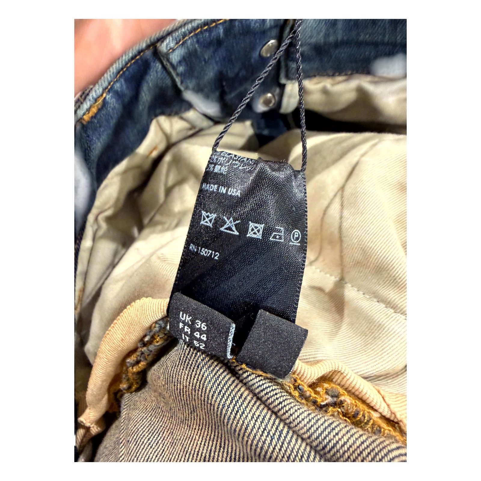 Amiri Amiri Denim Dark Wash Cargo Pants Size US 36 / EU 52 - 6 Thumbnail