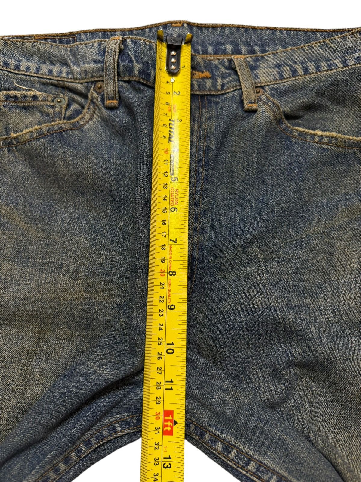 Levi's Vintage Japan 80s Levis 517 Mud Wash Distress Wide Leg Flare Size US 33 - 14 Thumbnail