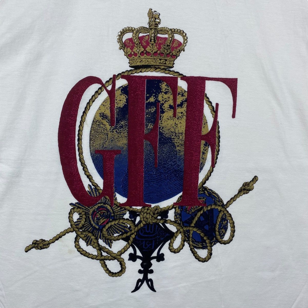 Gianfranco Ferre × Vintage Vintage GIANFRANCO FERRE Italian Designer Gff World Tee Size US M / EU 48-50 / 2 - 2 Thumbnail