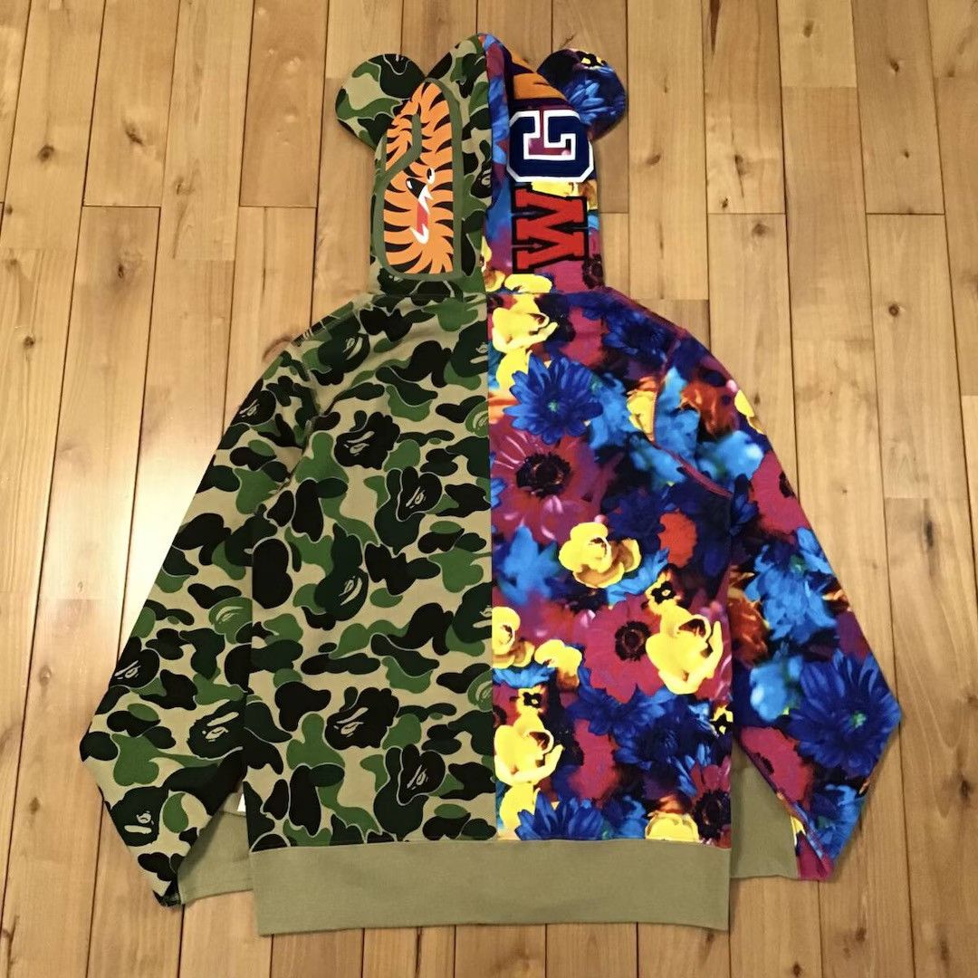 Bape BAPE × Mika Ninagawa BE@R Shark full zip hoodie ABC camo Size US L / EU 52-54 / 3 - 2 Thumbnail