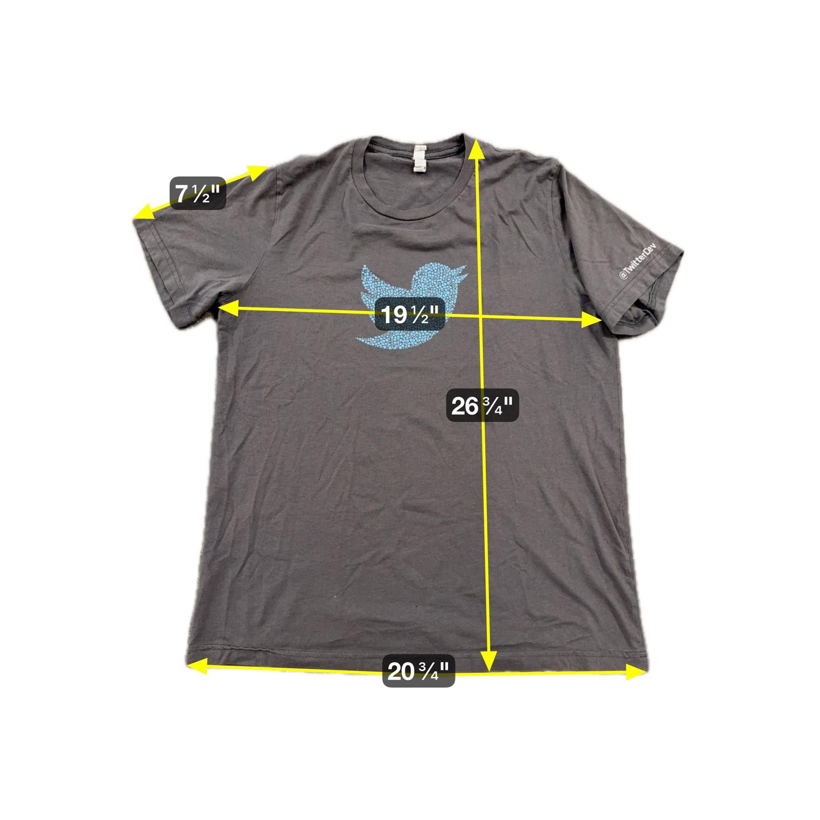 Designer Twitter Dev Team Bird Logo Rare Employee T-Shirt - M Size US M / EU 48-50 / 2 - 7 Thumbnail