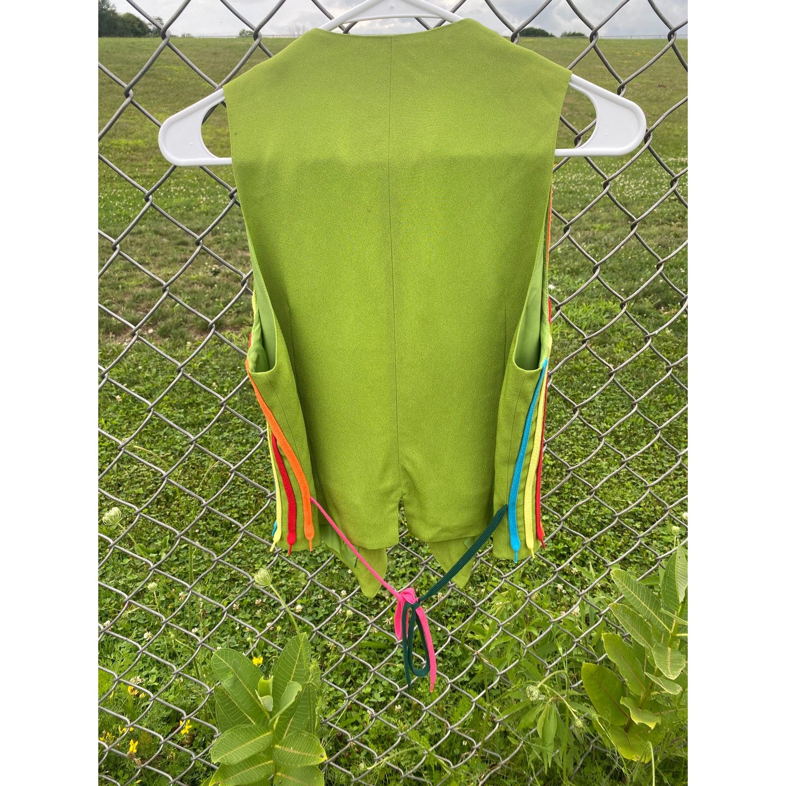 Moschino SUPER RARE 1990's Moschino Cheap & Chic Shoelace Vest Size L / US 10 / IT 46 - 2 Thumbnail