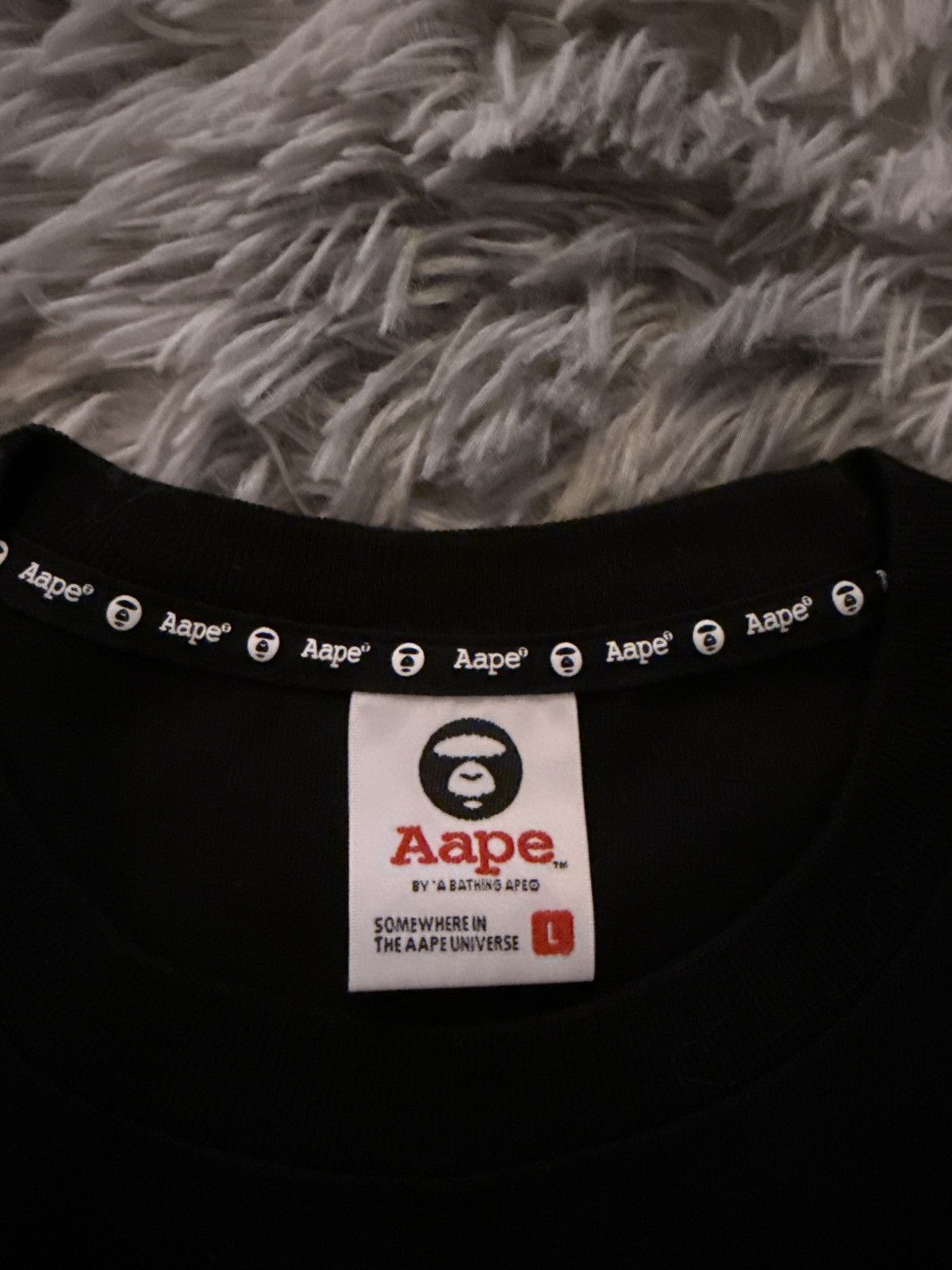 Aape Aape black t-shirt by Bape Size US L / EU 52-54 / 3 - 3 Thumbnail