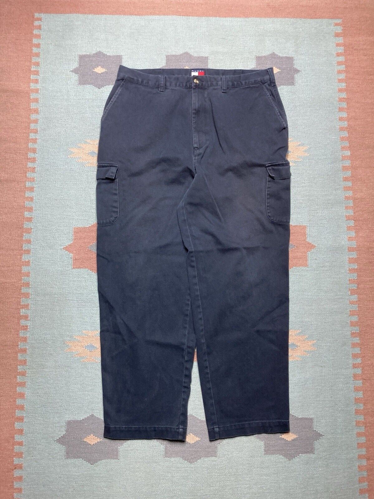Tommy Hilfiger × Vintage VTG y2k baggy jeans cargo pants Tommy Hilfiger skater 38x31 Size US 38 / EU 54 - 4 Thumbnail