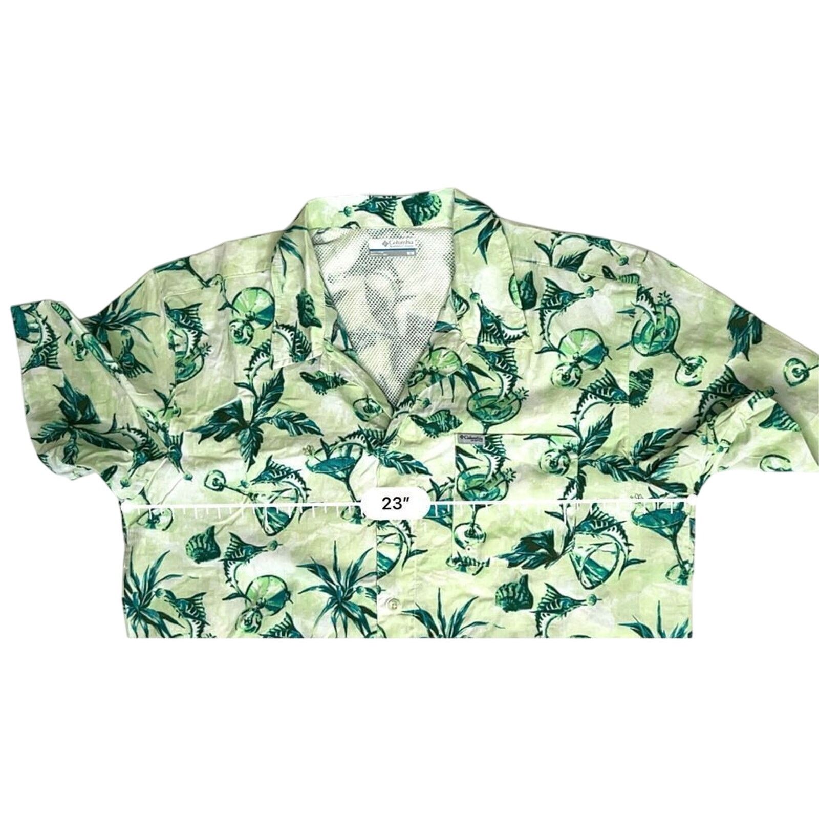Columbia Columbia Trollers Best Martini Green Fishing Shirt MEDIUM Size US M / EU 48-50 / 2 - 4 Thumbnail
