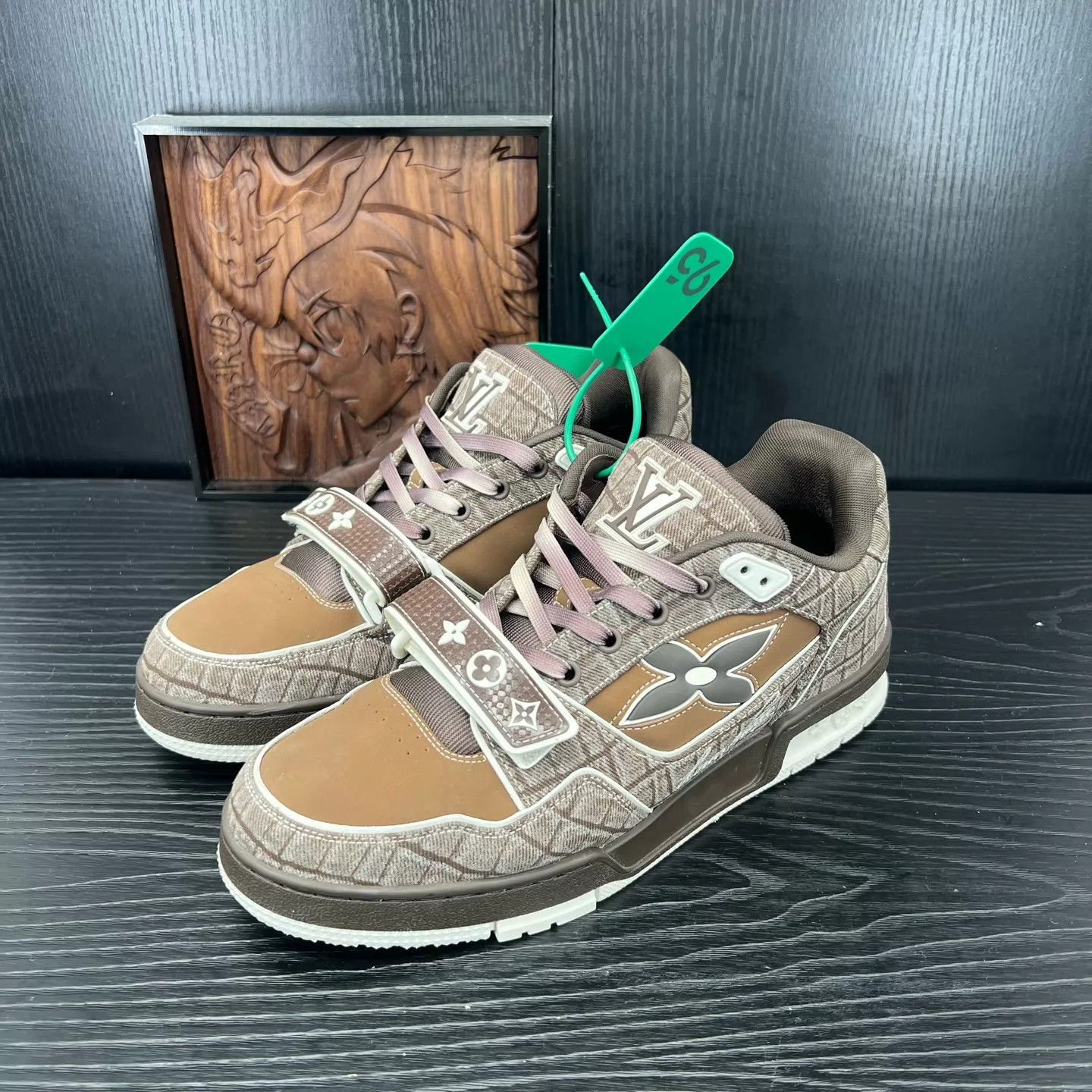 Louis Vuitton LV Trainer Brown Velcro Strap US8/42 Size US 9 / EU 42 - 1 Thumbnail