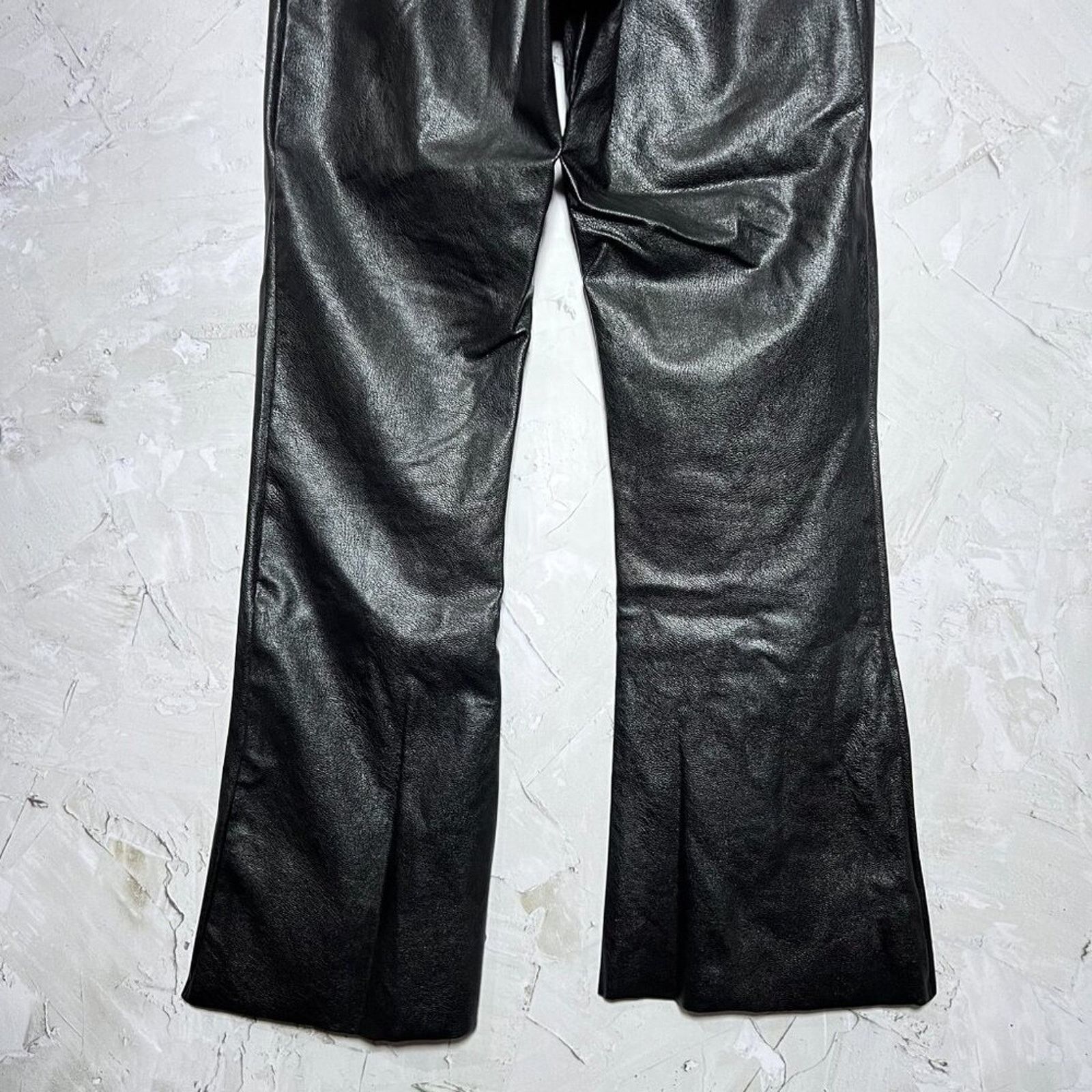 Commando Commando Faux Leather Crop Flare Pants M Black High Legging Size 26" / US 2 / IT 38 - 7 Thumbnail