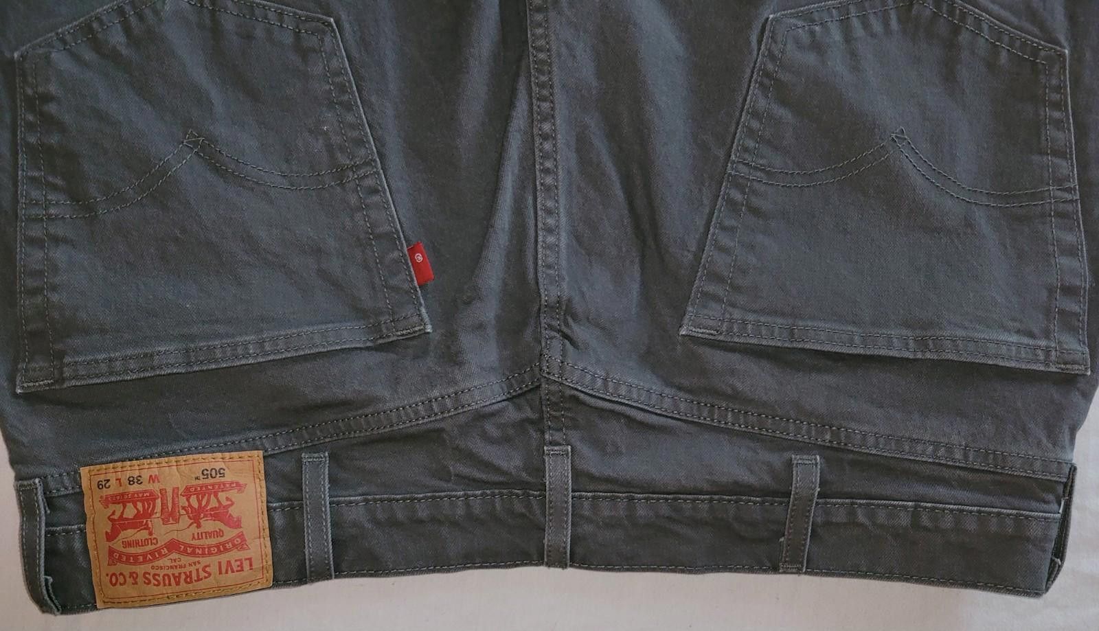Levi's Levis regular fit 505 W38 L29 gray denim jeans Size US 38 / EU 54 - 2 Thumbnail