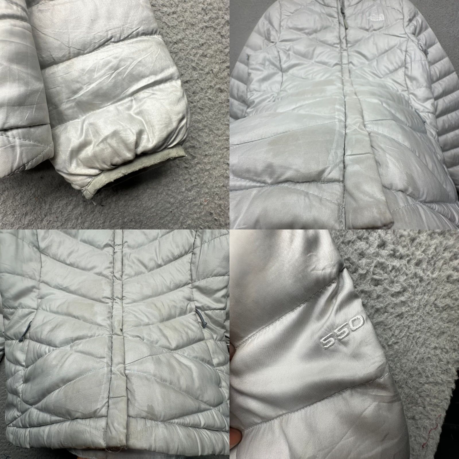 The North Face The North Face Aconcagua 550 Down Fill Puffer Jacket Womens Medium Gray Silver Size M / US 6-8 / IT 42-44 - 8 Thumbnail