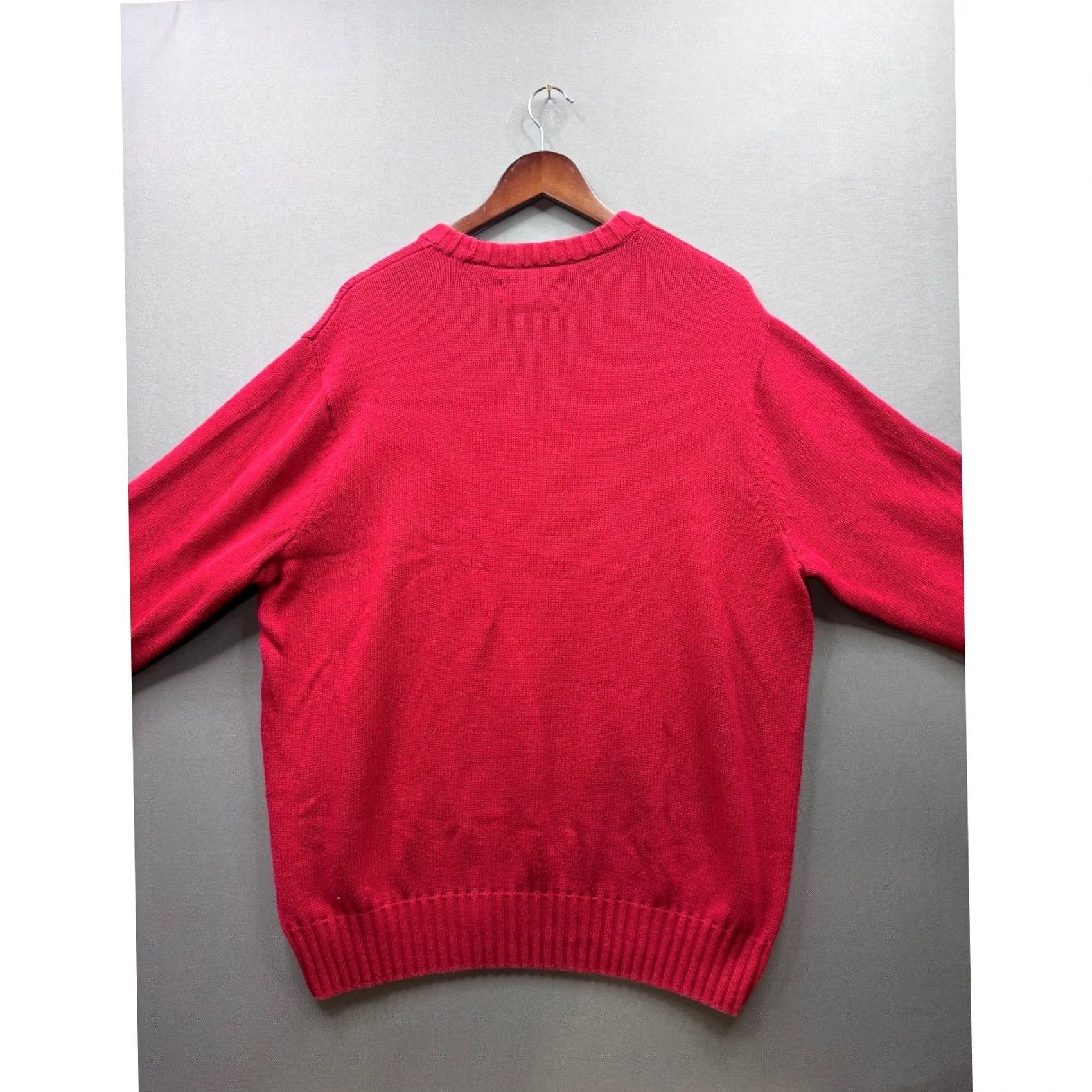 Chaps Chaps Mens Red Crew Neck Long Sleeve Sweater XLT Size US XL / EU 56 / 4 - 6 Thumbnail