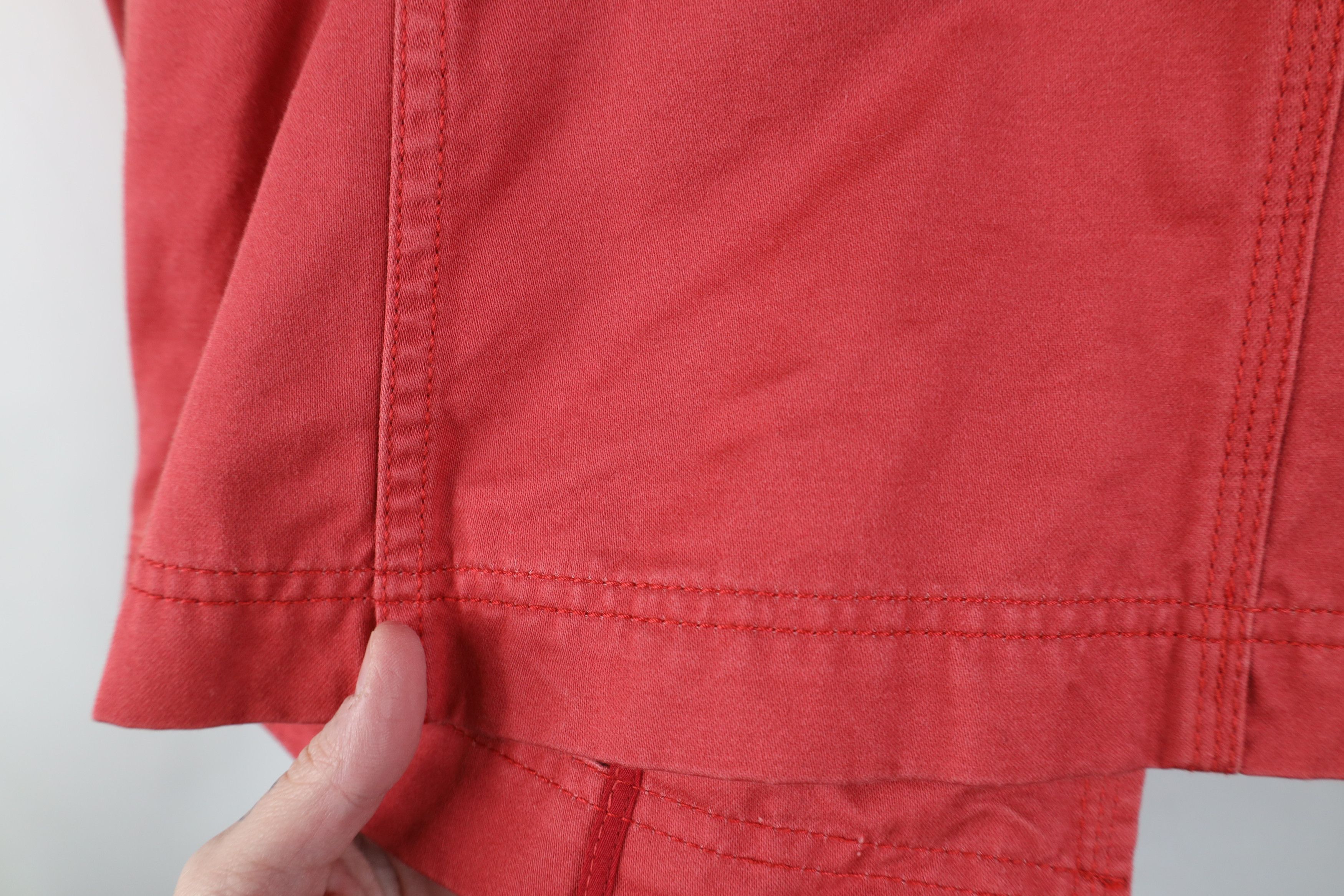 J.Crew Vintage J Crew Military Style Button Jacket Pink Cotton Size M / US 6-8 / IT 42-44 - 13 Thumbnail