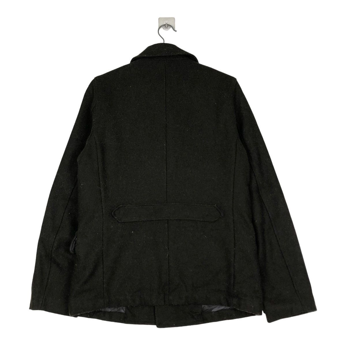 Hysteric Glamour 🔥VINTAGE WOOL BIKER JACKET 291295 HOMME JAPAN DOUBLE COLLAR Size US S / EU 44-46 / 1 - 8 Thumbnail