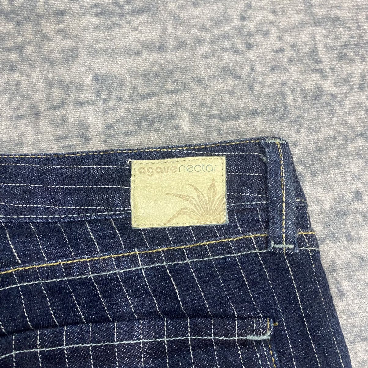 Japanese Brand Flared🔥 Agave Nectar Striped Jeans Bootcut Cowboy 90s Lgb Size US 31 - 10 Thumbnail
