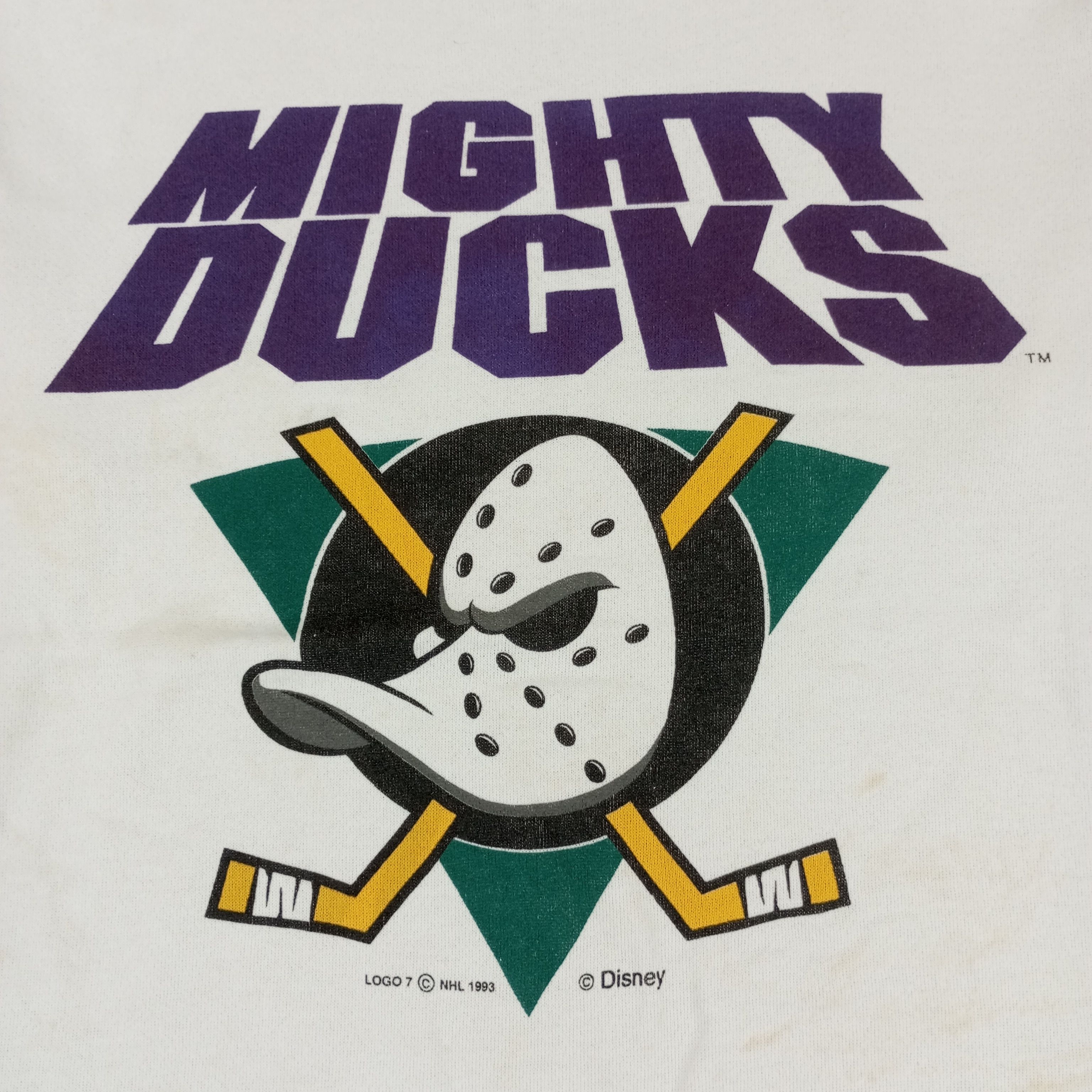 NHL × Vintage Mighty Ducks NHL Hockey Sports Team Vintage Sweatshirt Size US M / EU 48-50 / 2 - 2 Thumbnail