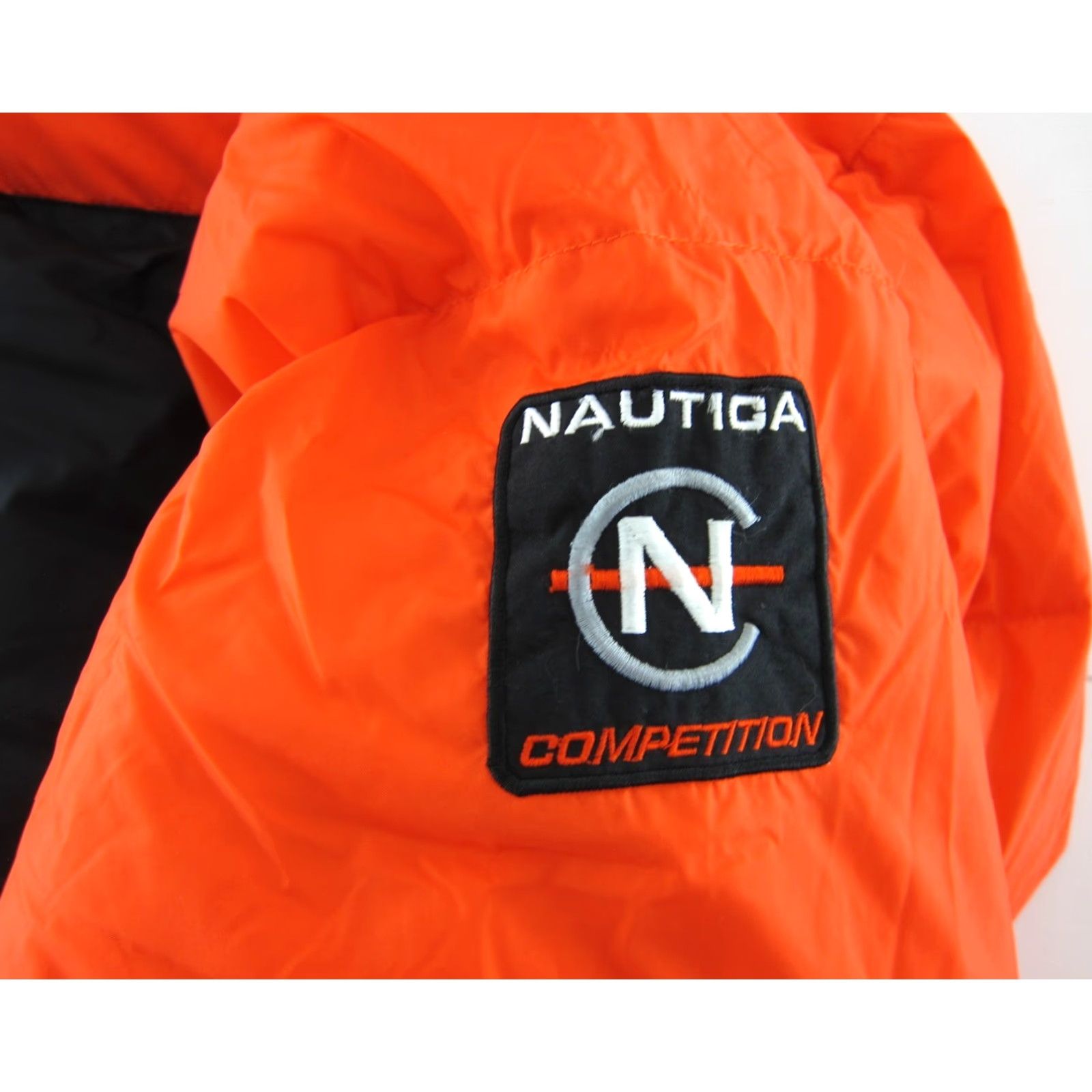Nautica Nautica Competition Orange Blue Grey 100% Duck Down Pullover Puff Jacket Men M Size US M / EU 48-50 / 2 - 7 Thumbnail